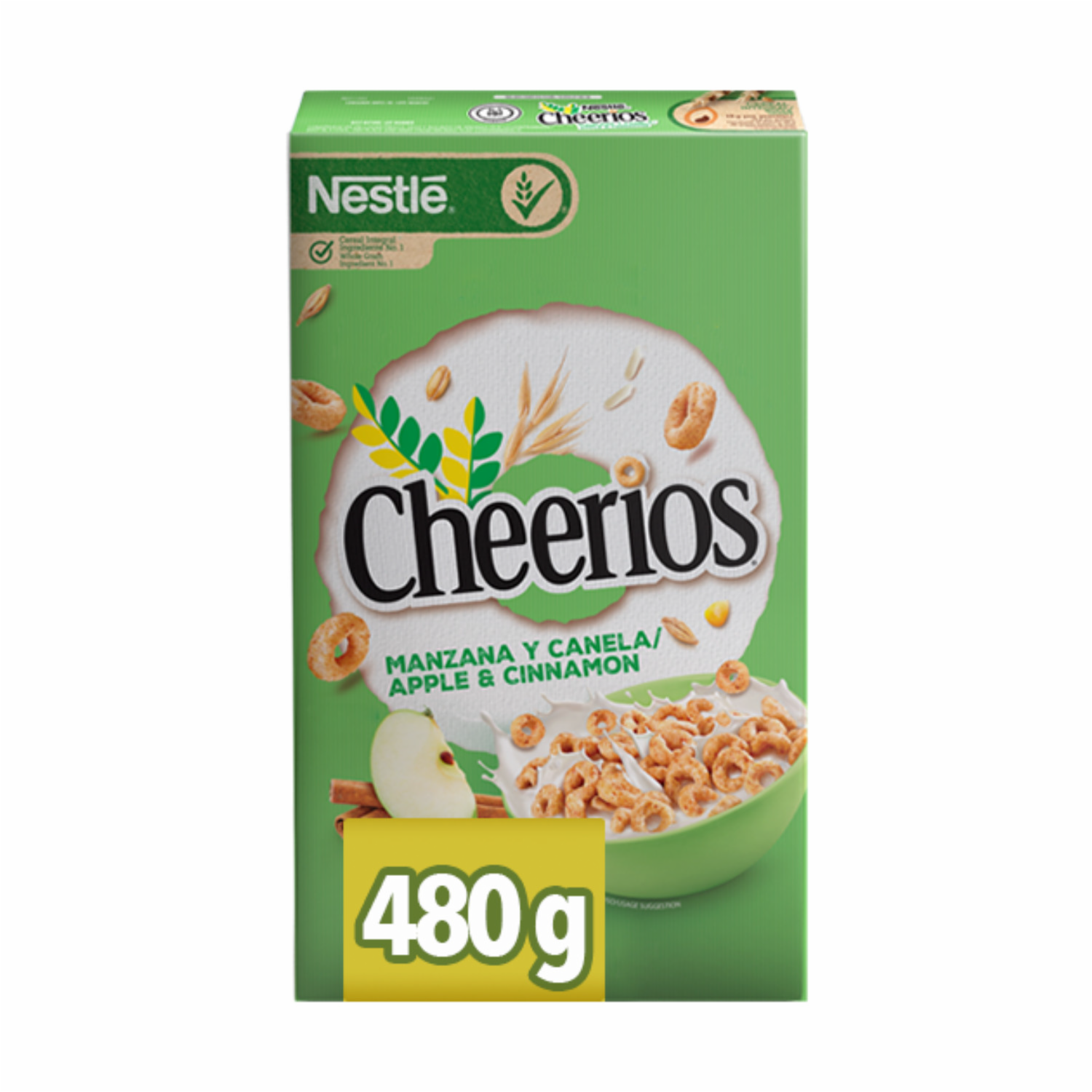 Cereal En Hojuelas Sabor A Manzana Y Canela CHEERIOS 480 G