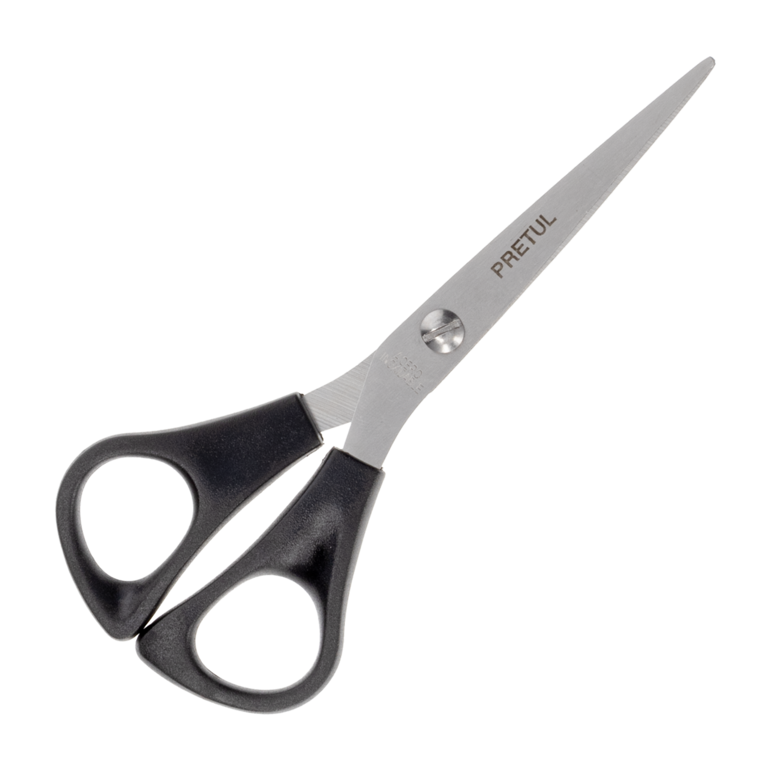 Tijera De Acero Inoxidable Negra PRETUL 6″