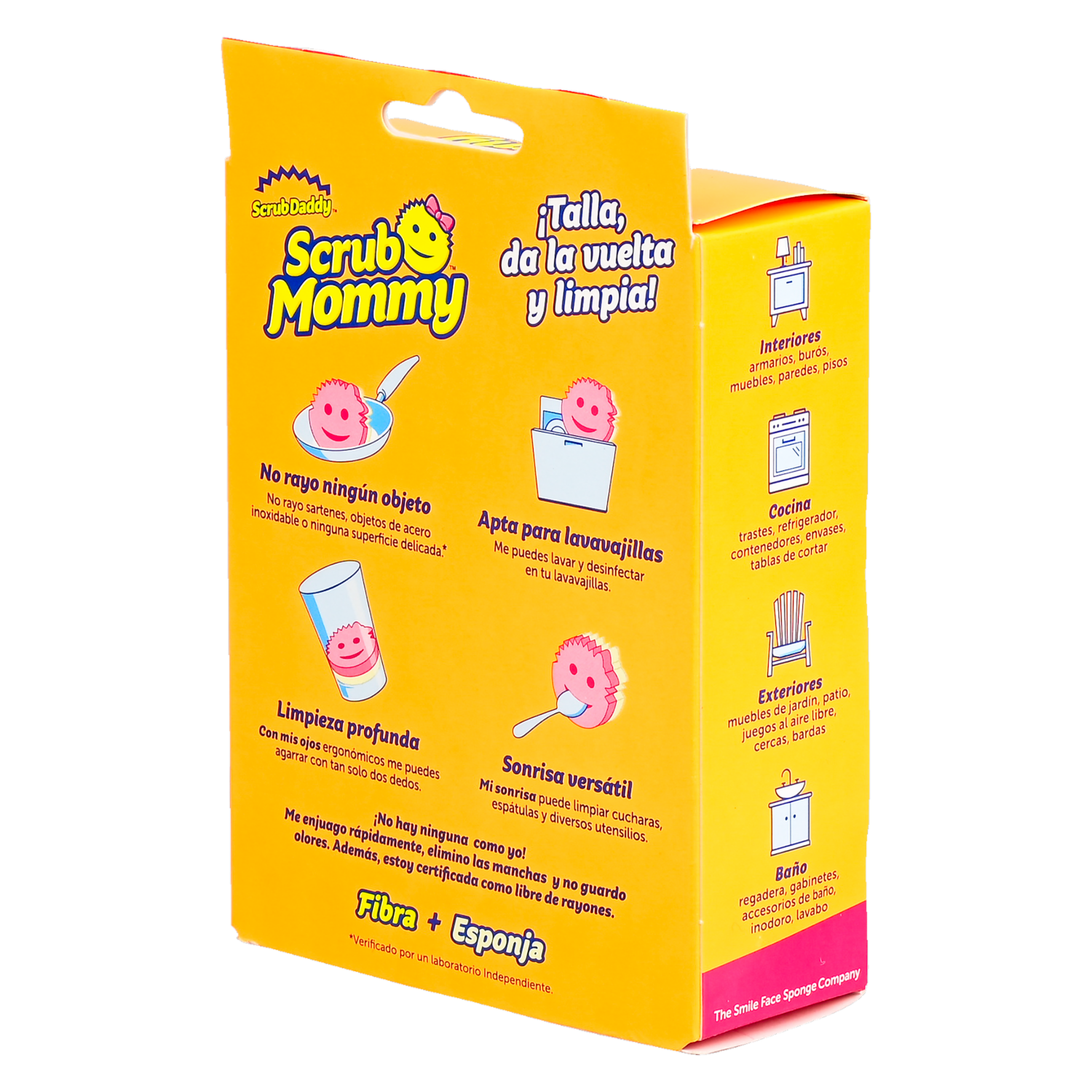 Esponja Lavavajillas Doble Cara Fibra Y Esponja SCRUB MOMMY Unidad