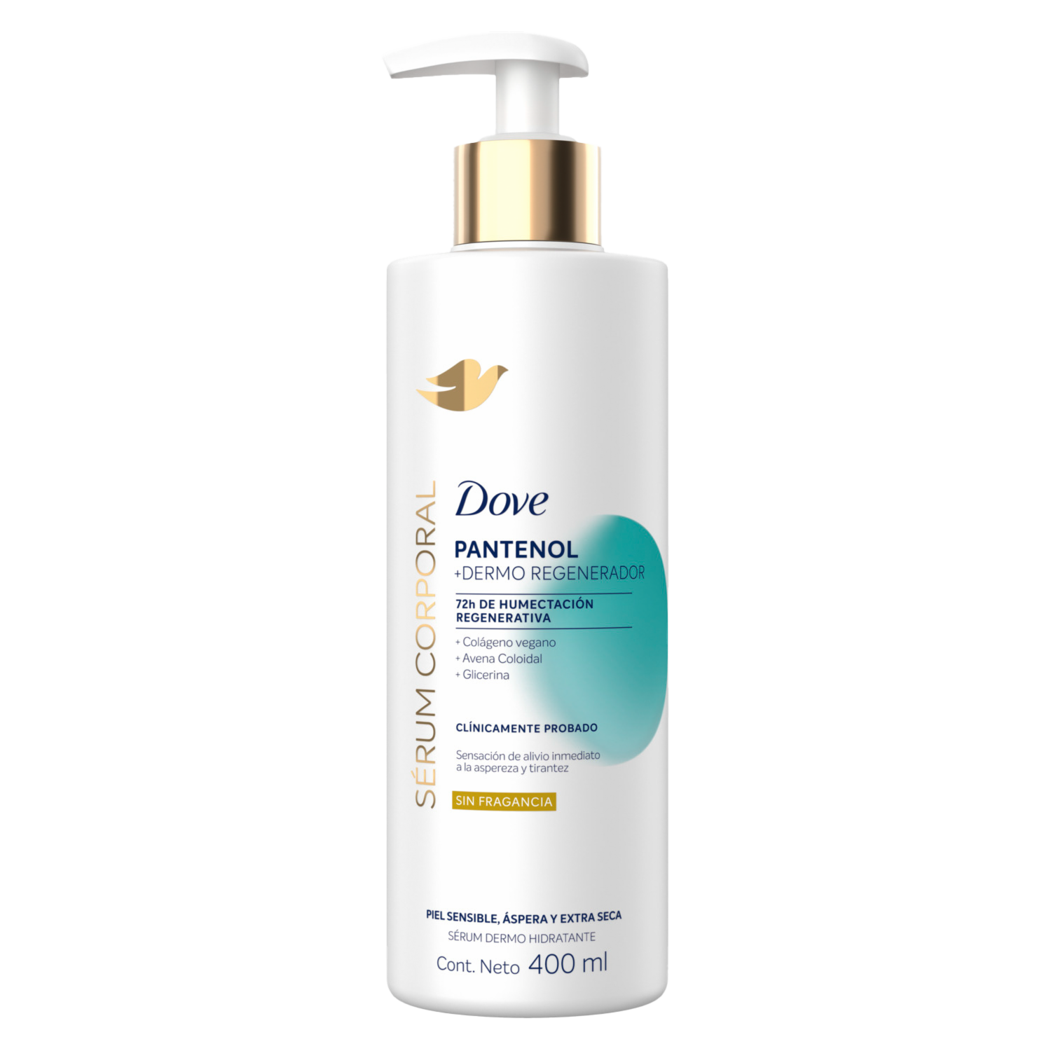 Sérum Corporal Pantenol Dermoregenerador DOVE 400 Ml