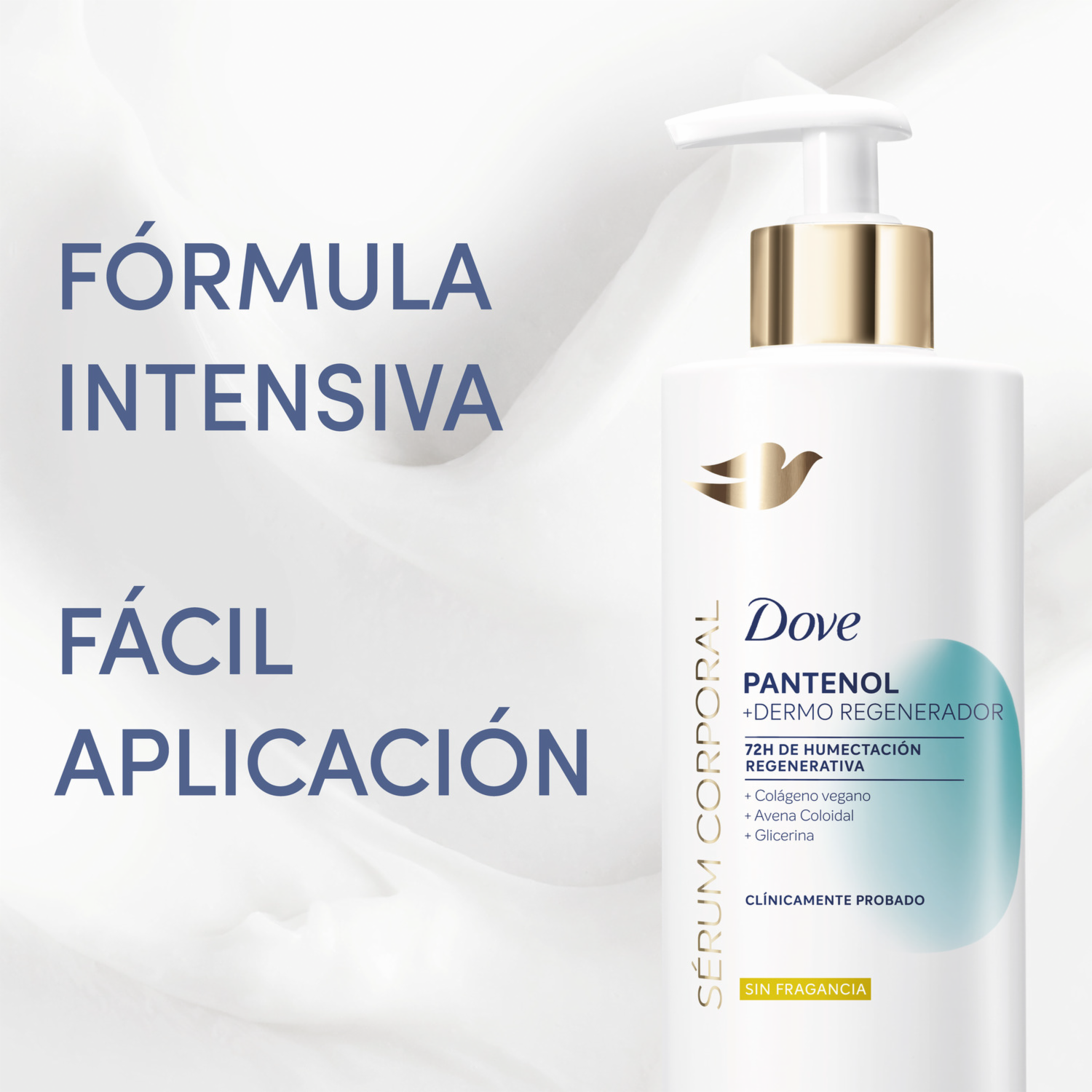 Sérum Corporal Pantenol Dermoregenerador DOVE 400 Ml