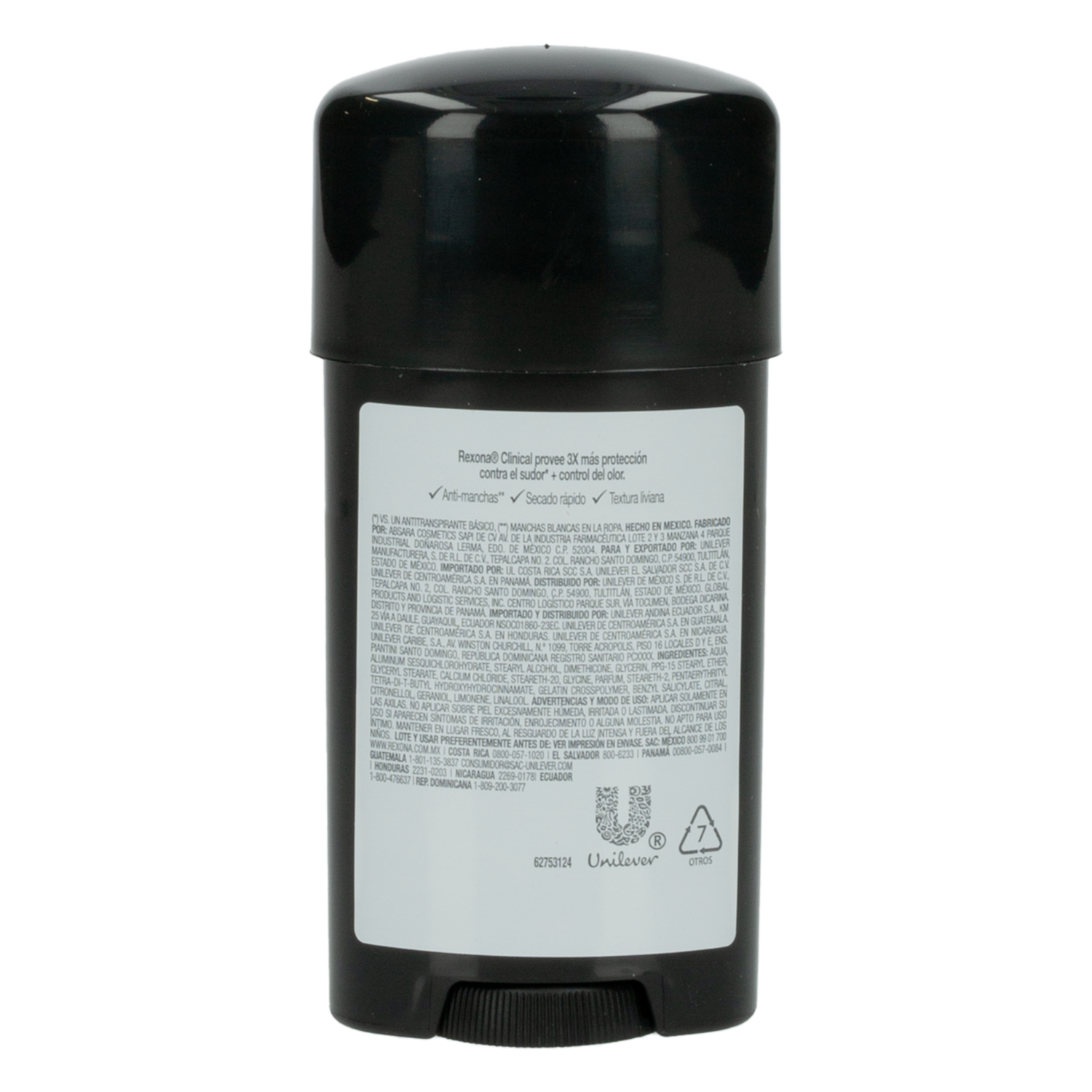 Desodorante En Crema Clinical Intense Fresh 96H Para Caballero REXONA 58 G