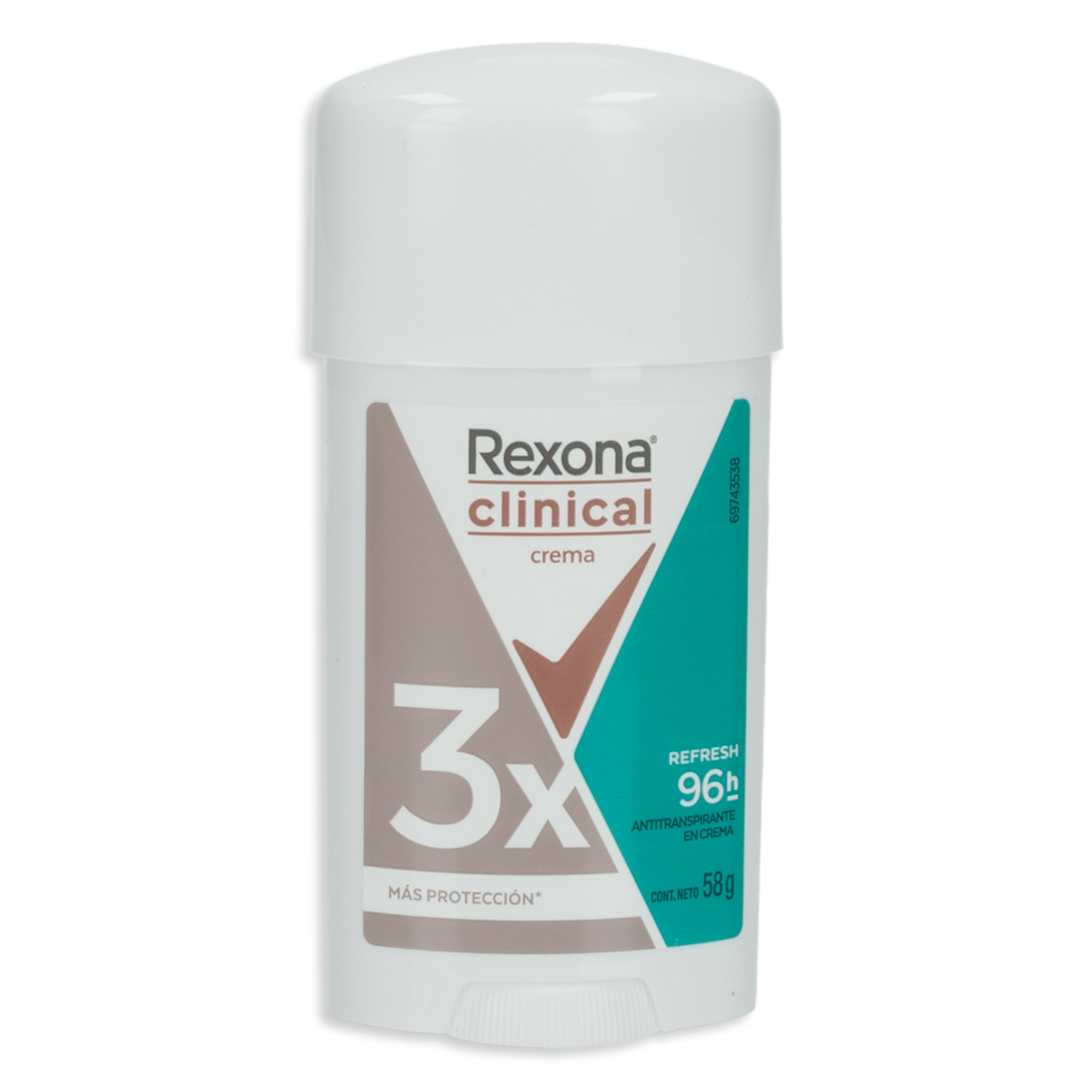 Desodorante En Crema Clinical Refresh 96H Para Dama REXONA 58 G