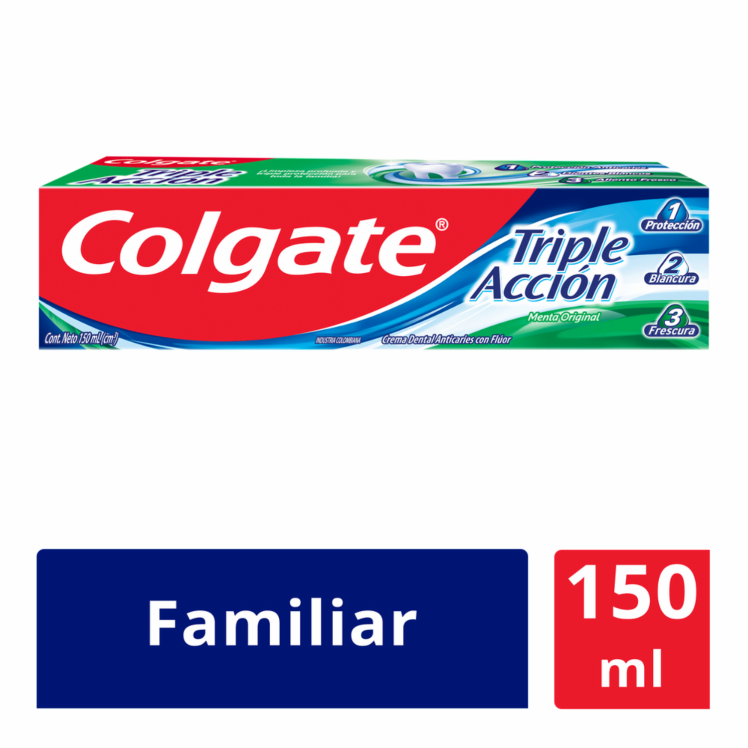 Pasta Dental Triple Acción Gratis 50 Ml COLGATE 150 Ml