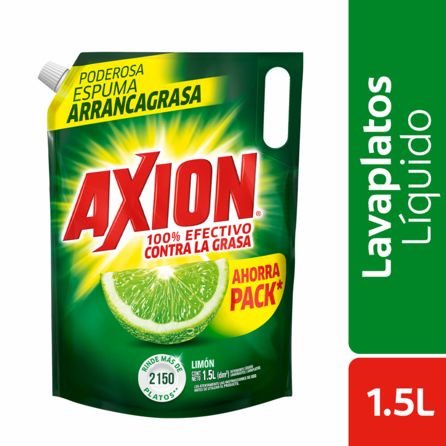 Lavavajillas Líquido Limón AXION 1500 Ml