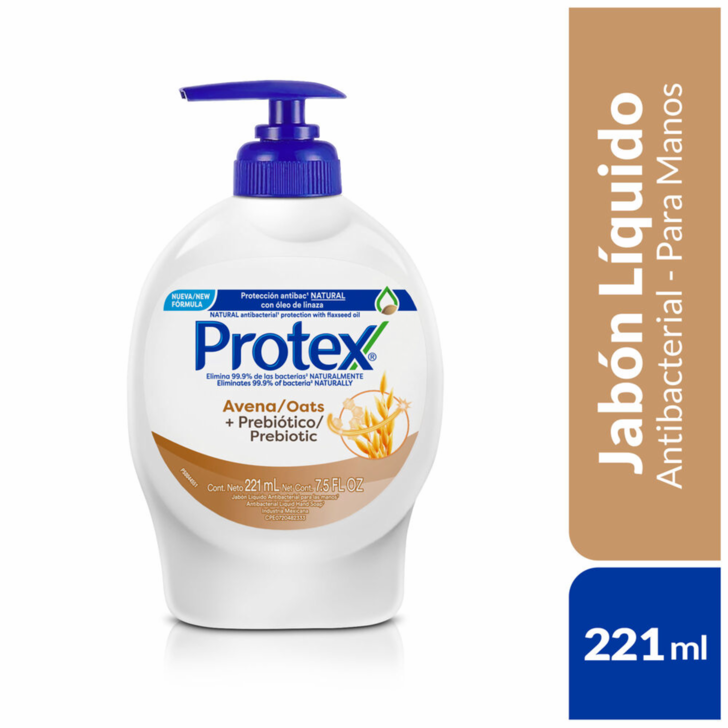 Jabón Líquido De Manos Con Avena PROTEX 221 Ml