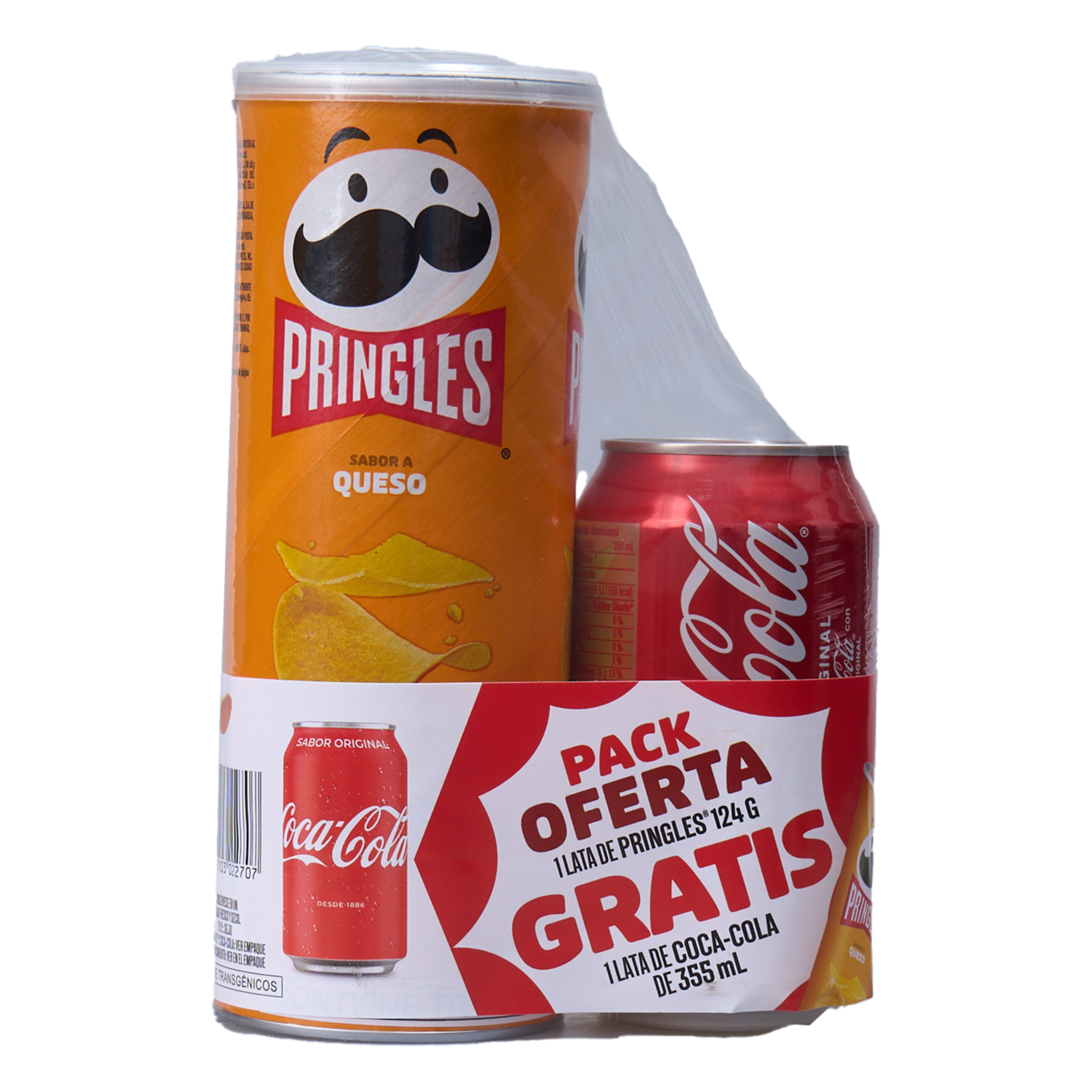 Pack Papas Fritas Coca Cola En Lata PRINGLES 2 X 62  G