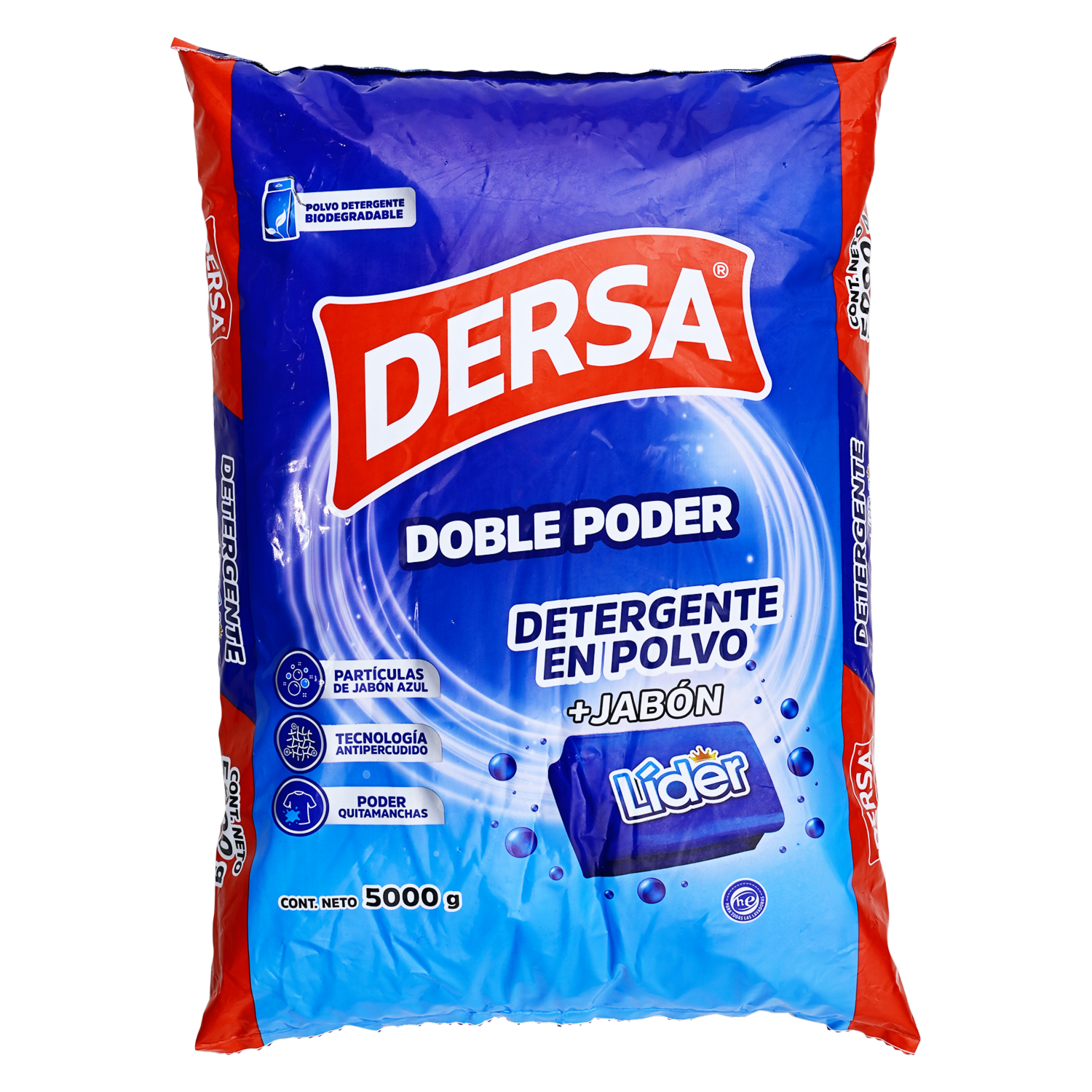 Detergente En Polvo Con Partículas De Jabón DERSA 5 Kg