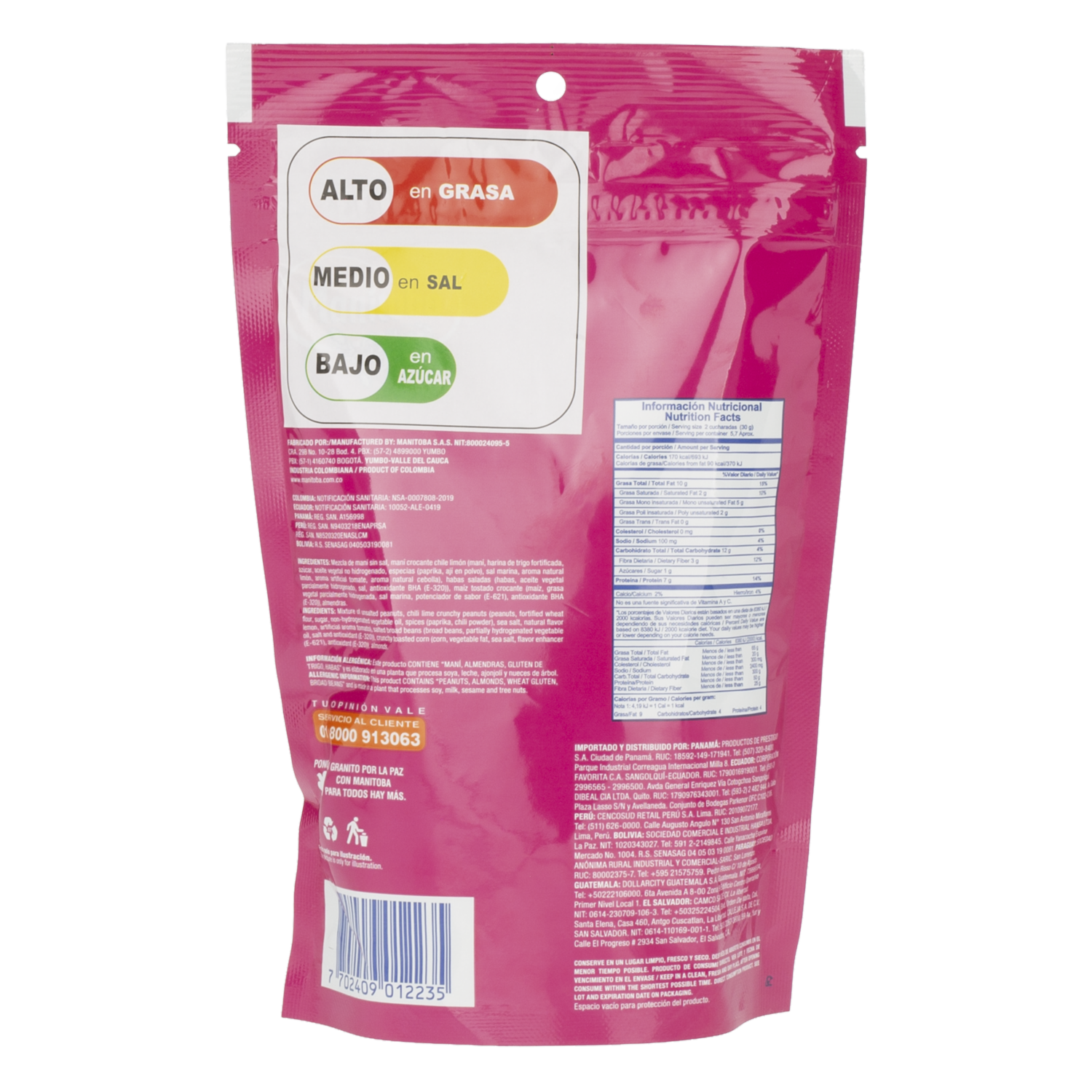Frutos Secos Mix De Verano MANITOBA 170 G