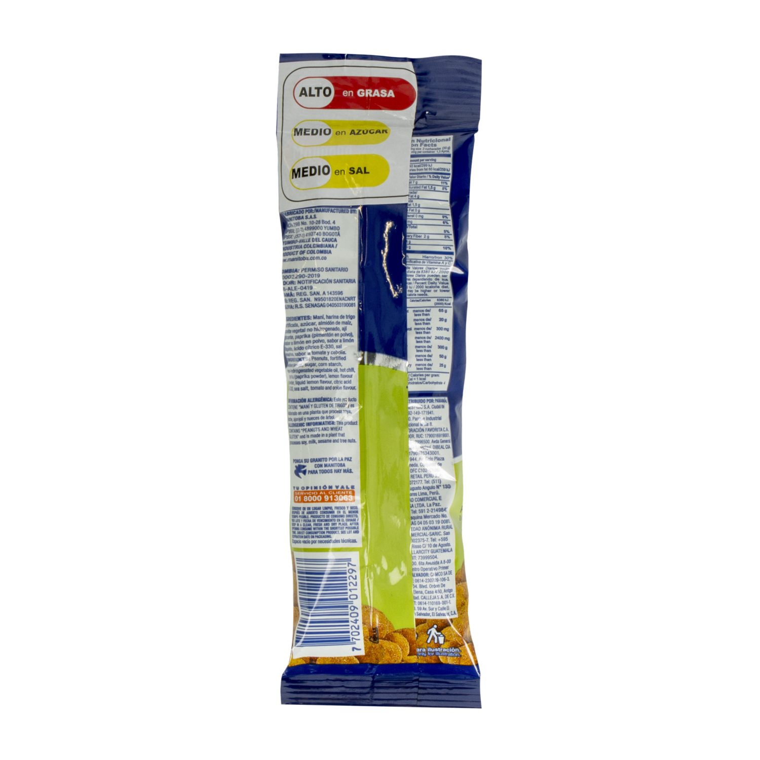 Maní Crocante Con Chile Limón MANITOBA 40 G