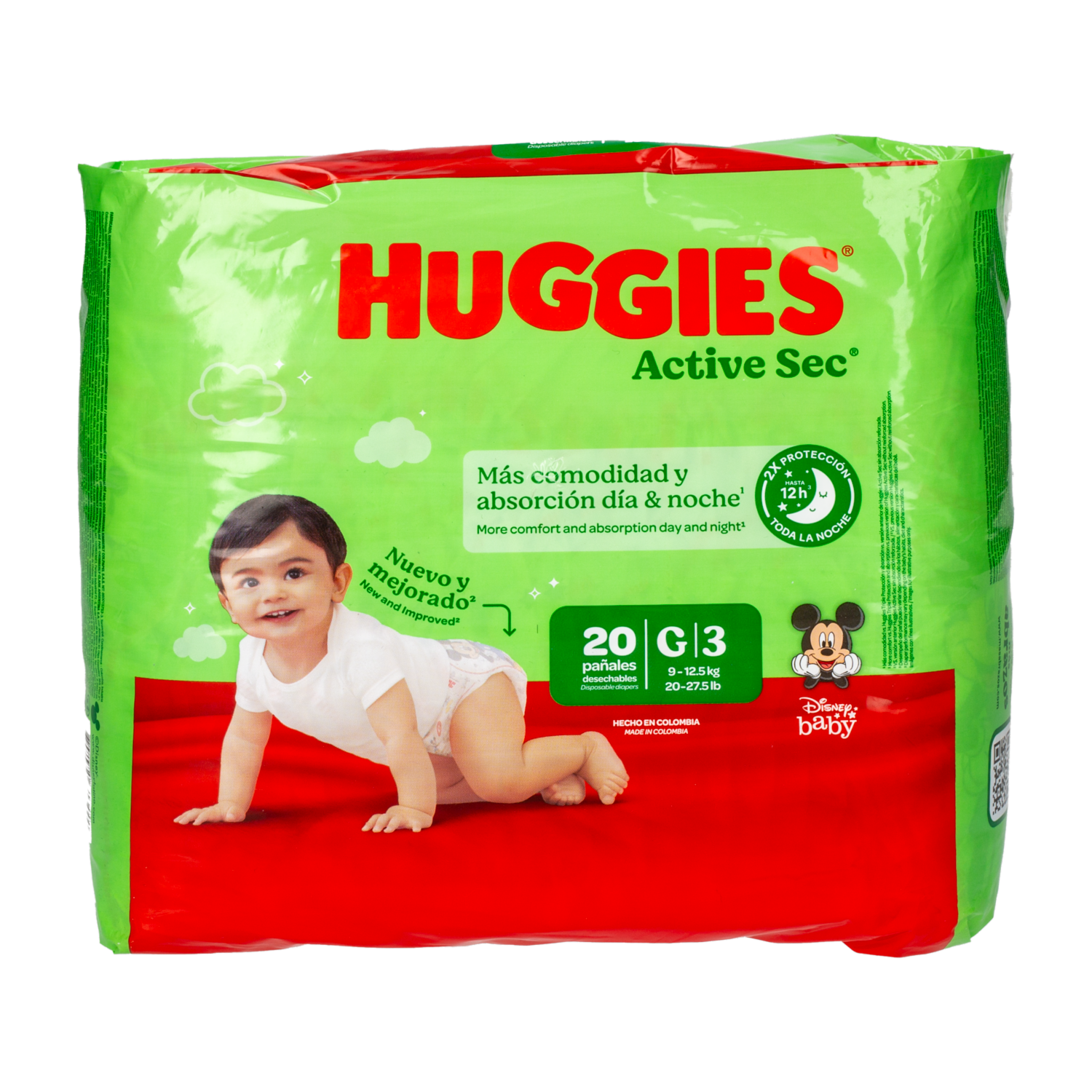 Pañales Desechables Active Sec G HUGGIES X 20 Uds