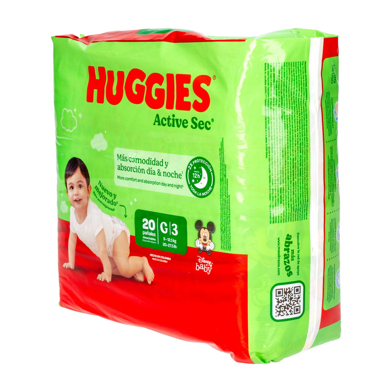 Pañales Desechables Active Sec G HUGGIES X 20 Uds