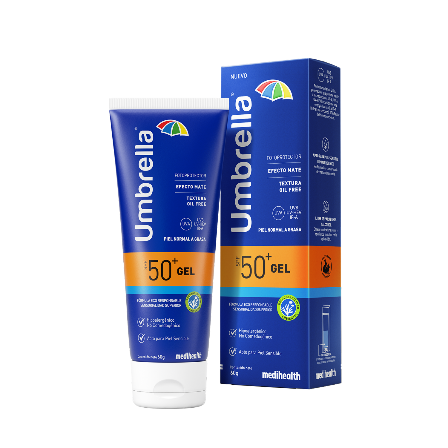 Protector Solar En Gel Spf 50+ UMBRELLA 60 G