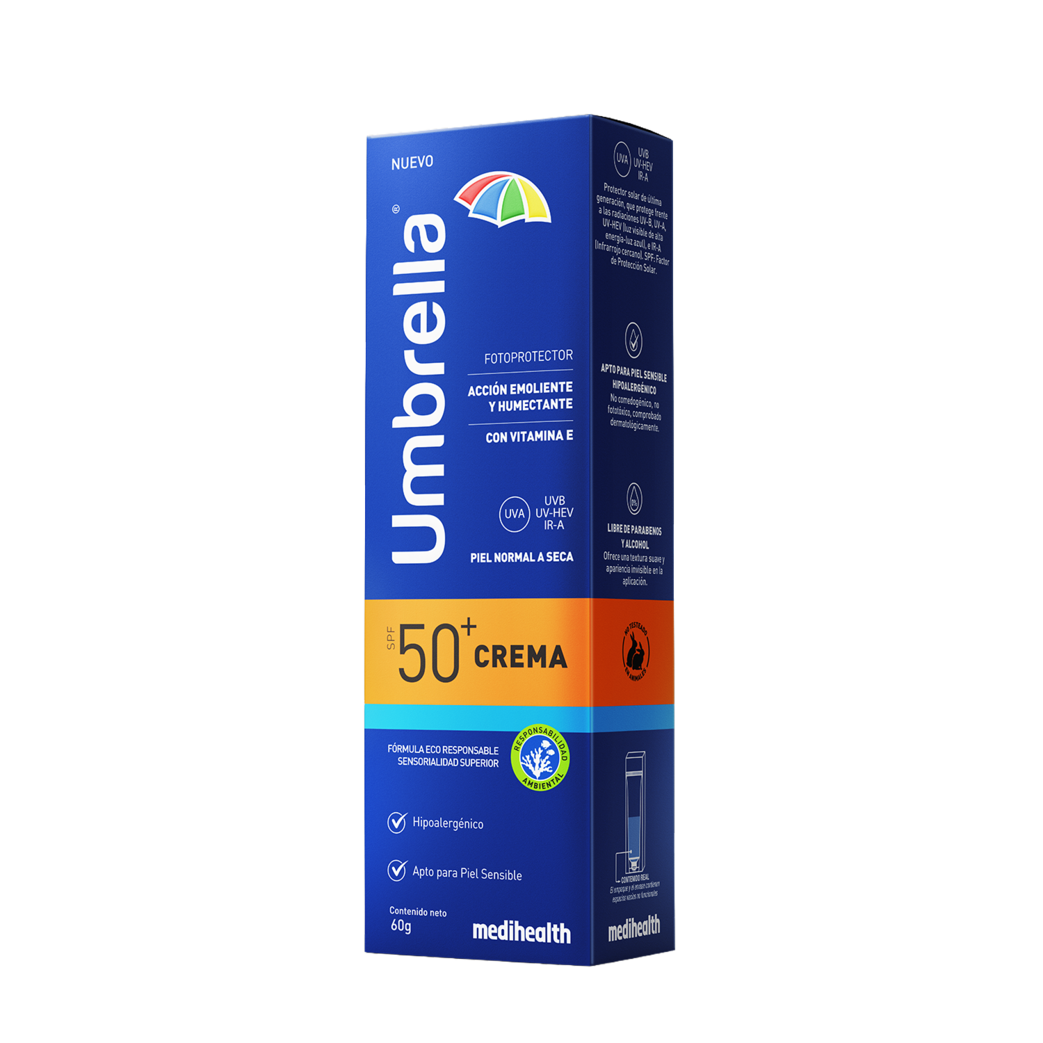 Protector Solar En Crema Spf 50+ UMBRELLA 60 G