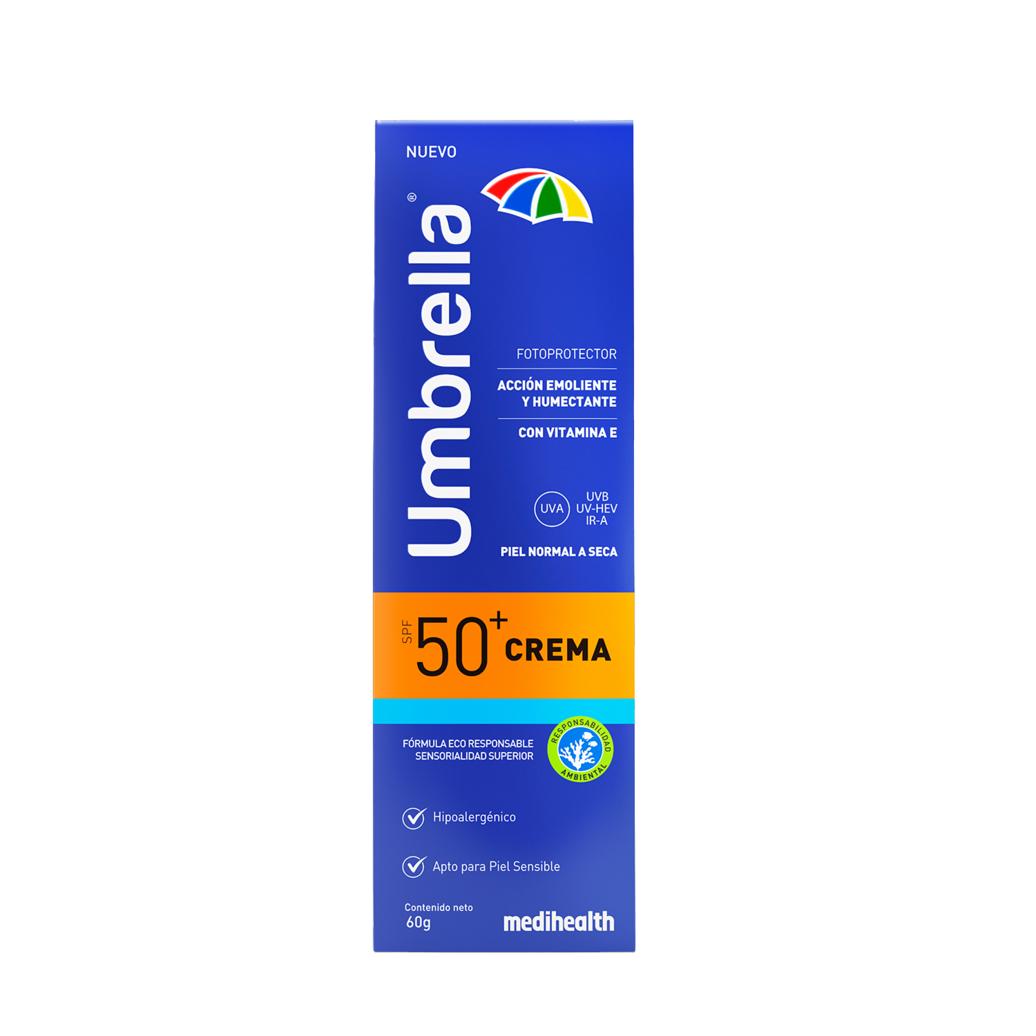 Protector Solar En Crema Spf 50+ UMBRELLA 60 G