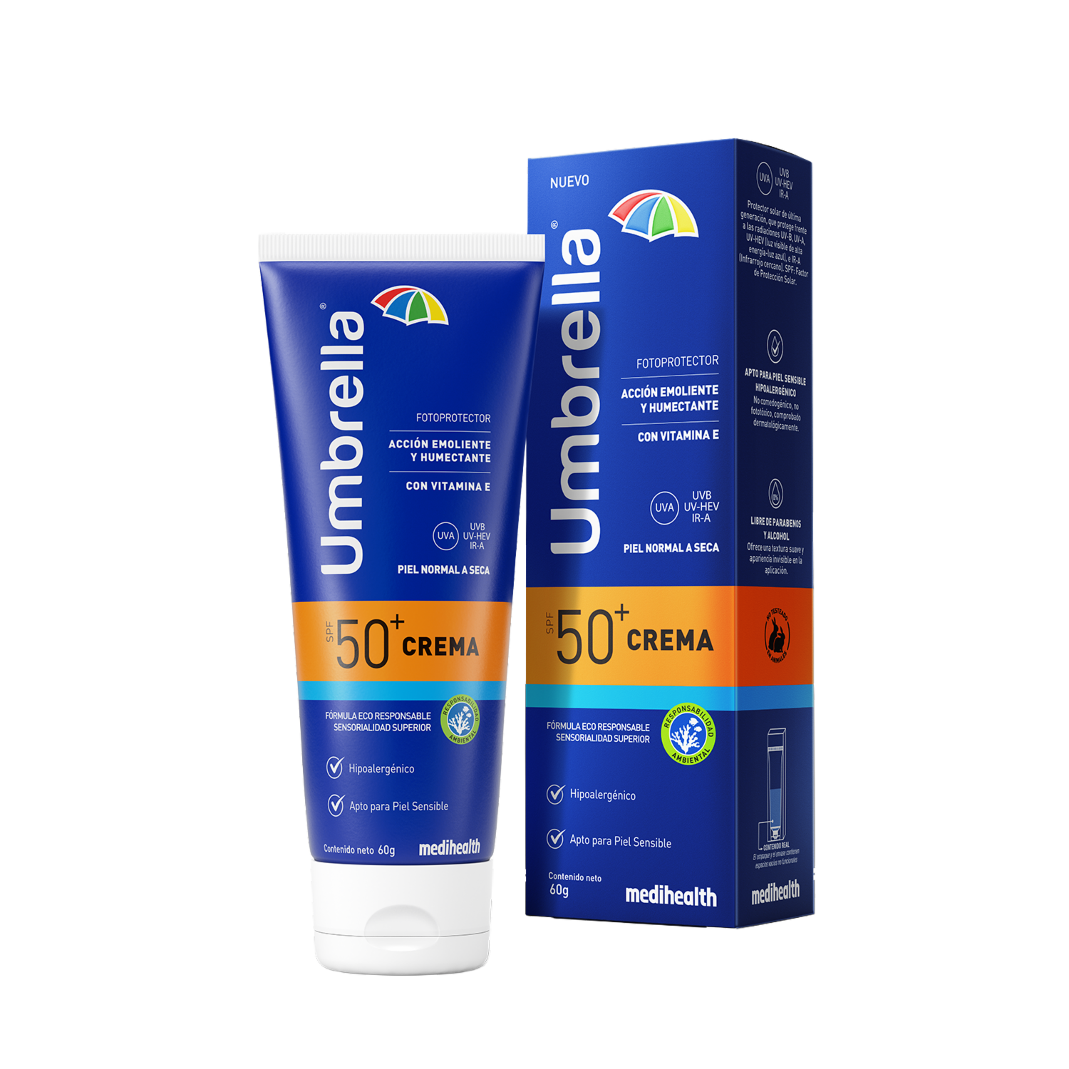 Protector Solar En Crema Spf 50+ UMBRELLA 60 G