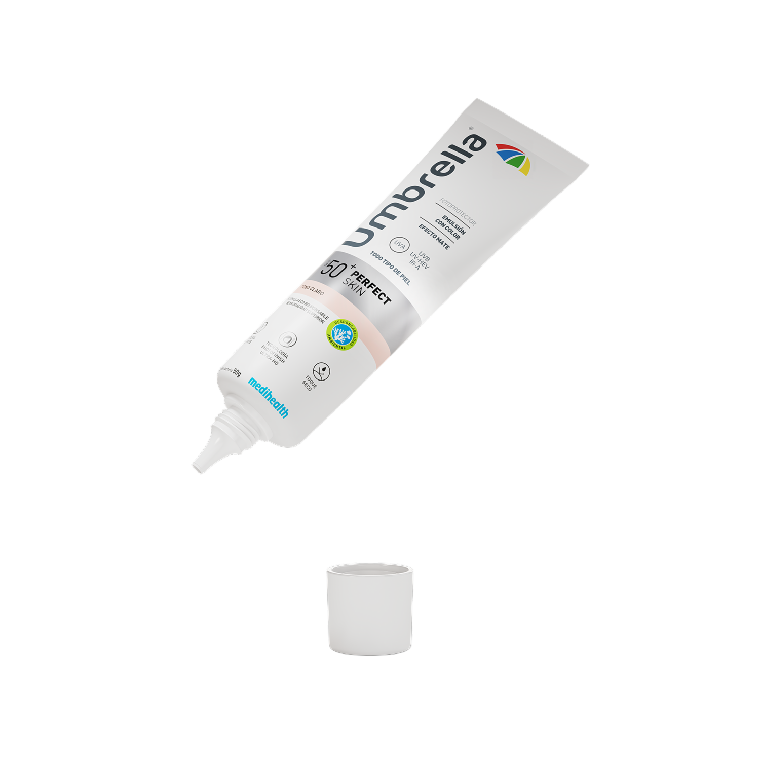 Protector Solar Base Fluida Claro Spf50 UMBRELLA 50 G
