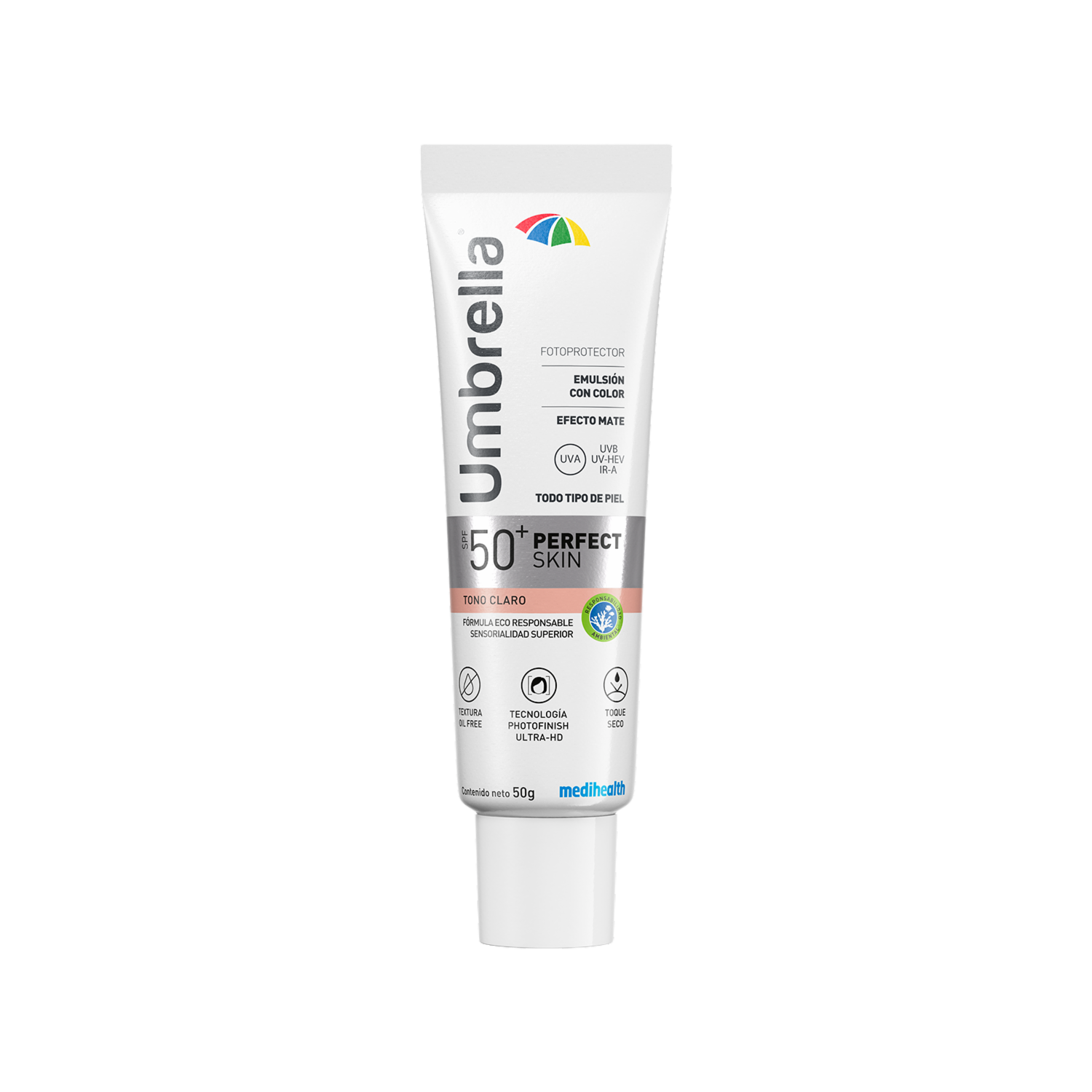 Protector Solar Base Fluida Claro Spf50 UMBRELLA 50 G