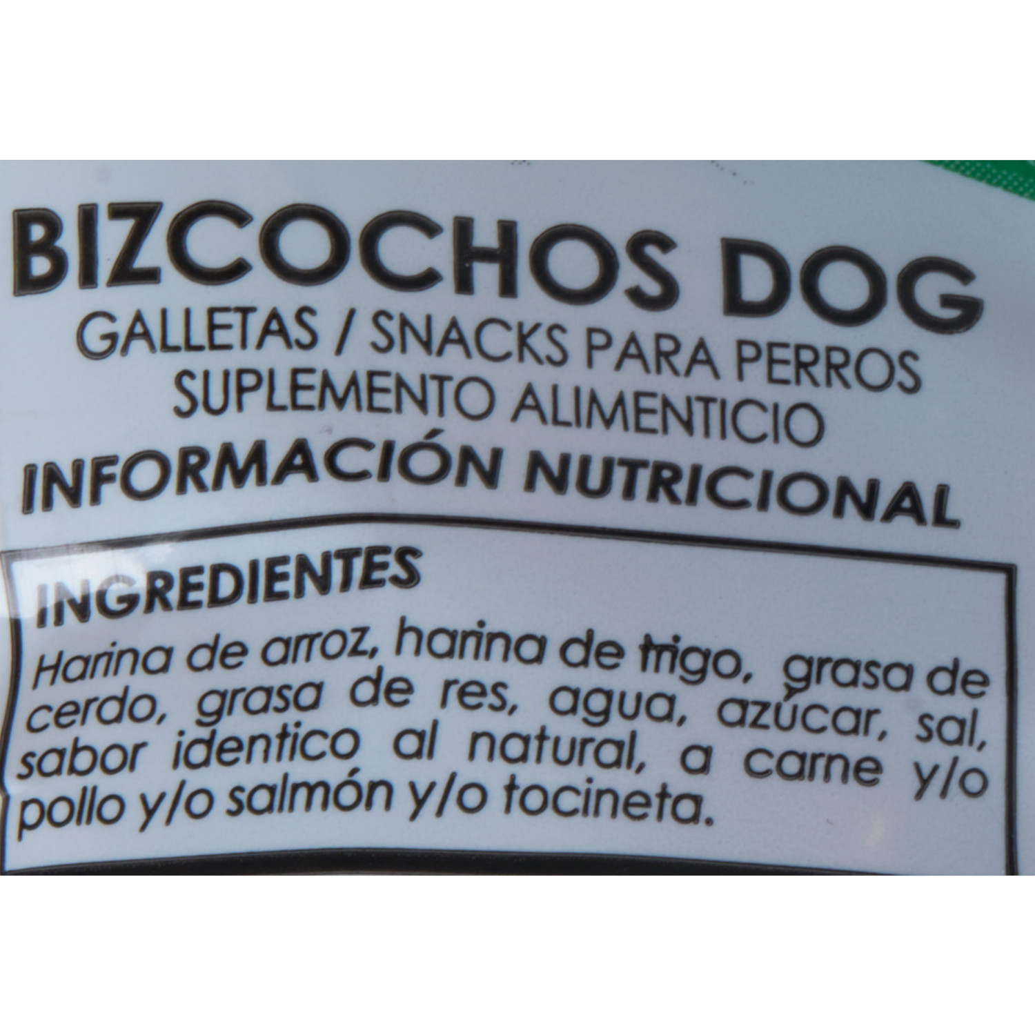 Snack Para Perros Sabor A Tocineta BIZCOCHOS DOG 80 G