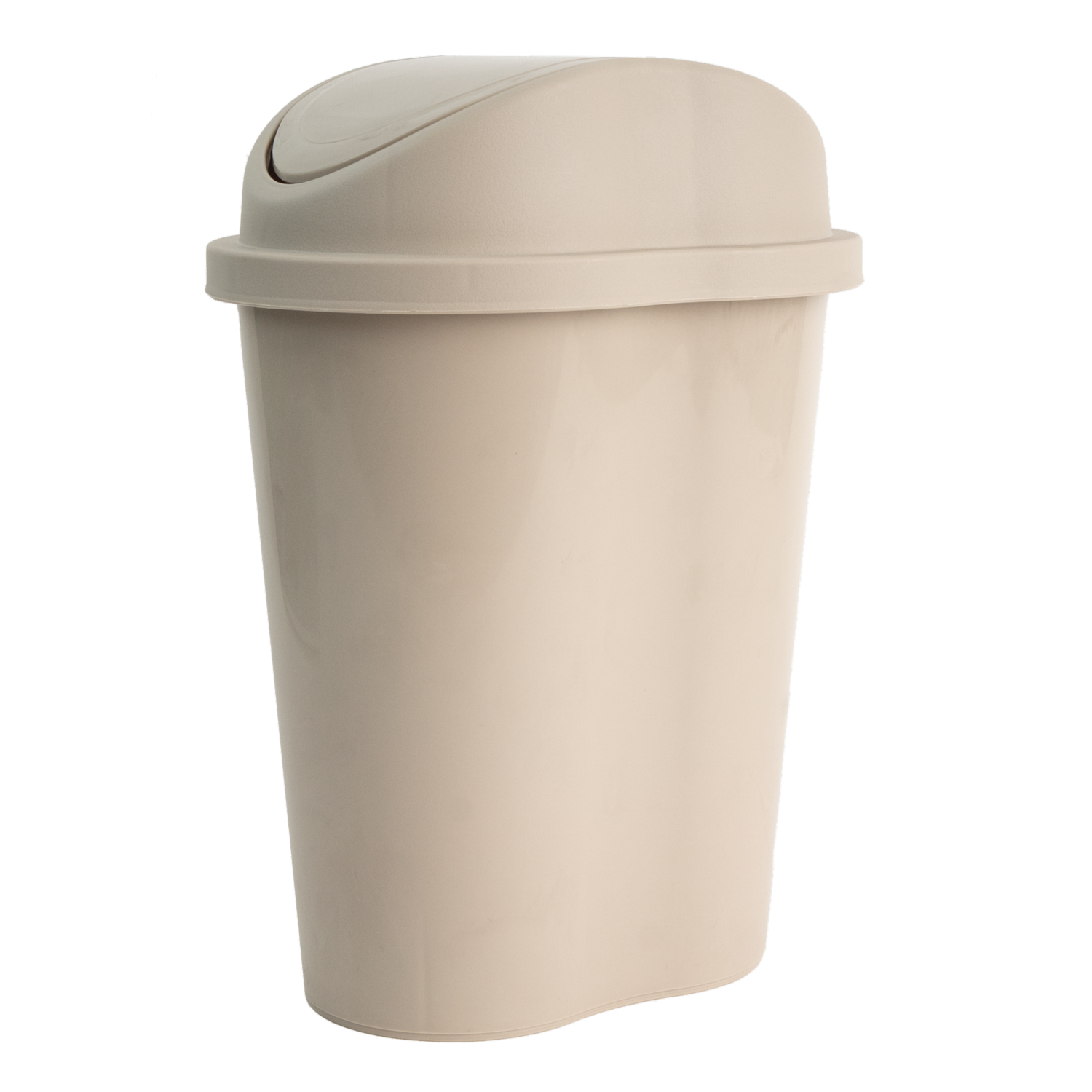 Papelera Style Tapa Vaivén Beige RIMAX 2,5 L