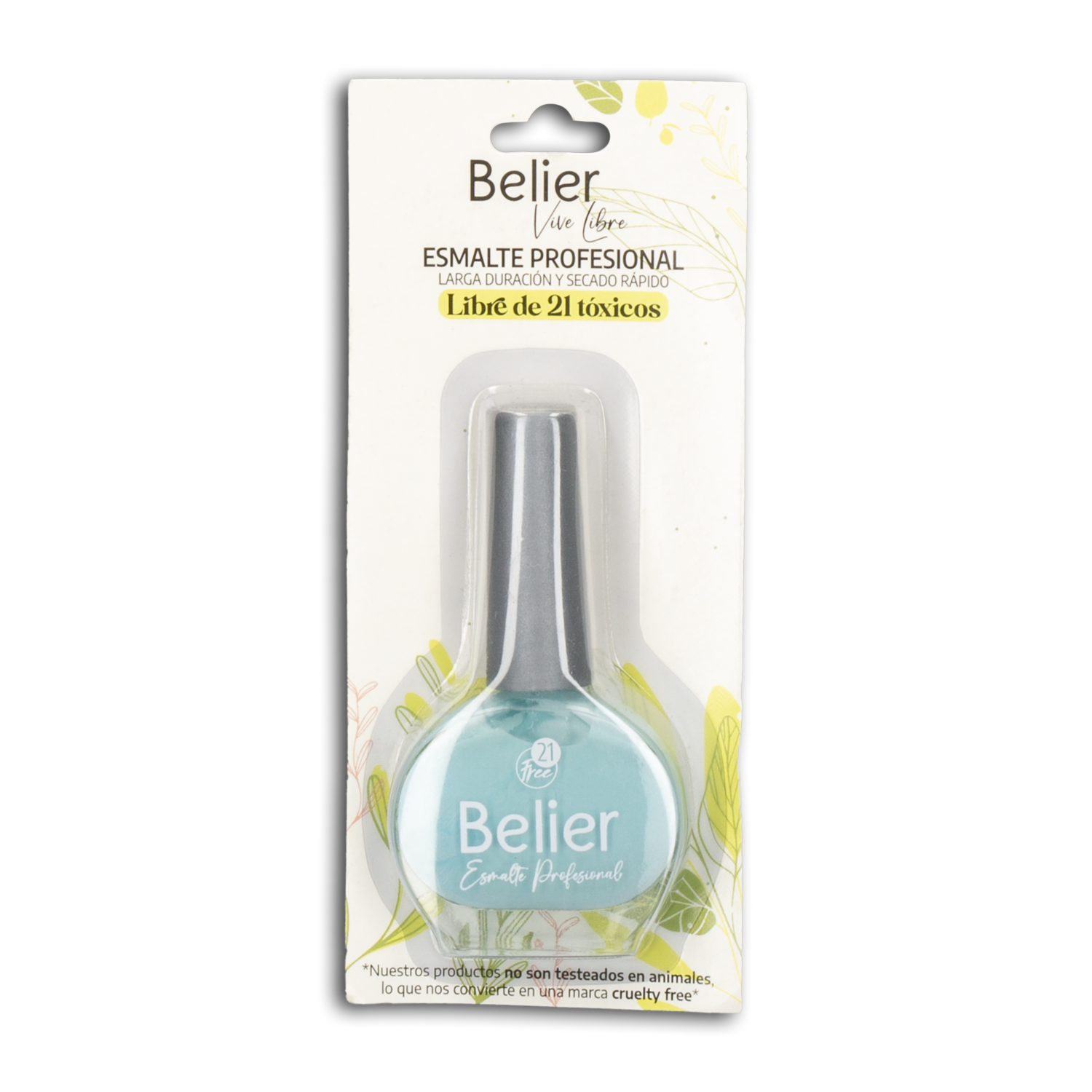 Esmalte De Uñas Milky Blue BELIER 13 Ml