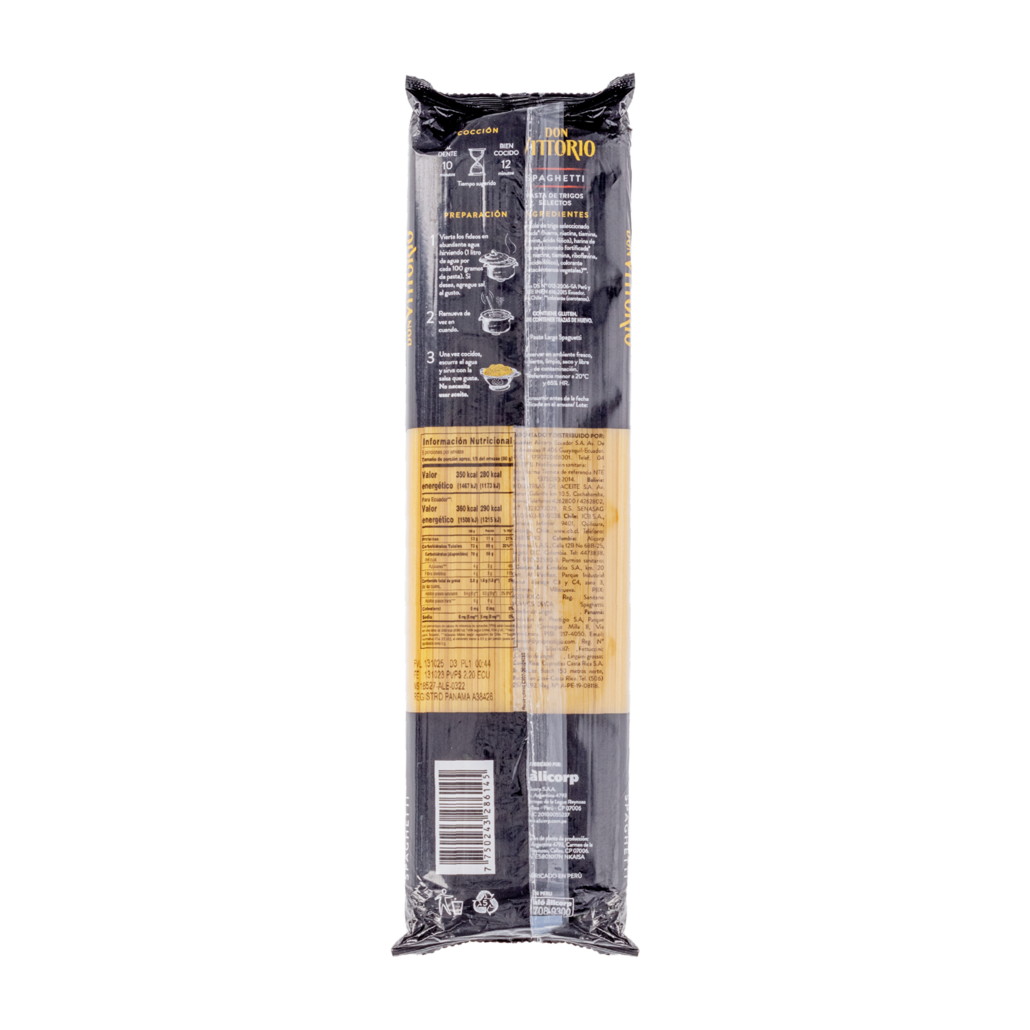 Spaghetti De Trigo DON VITTORIO 400 G