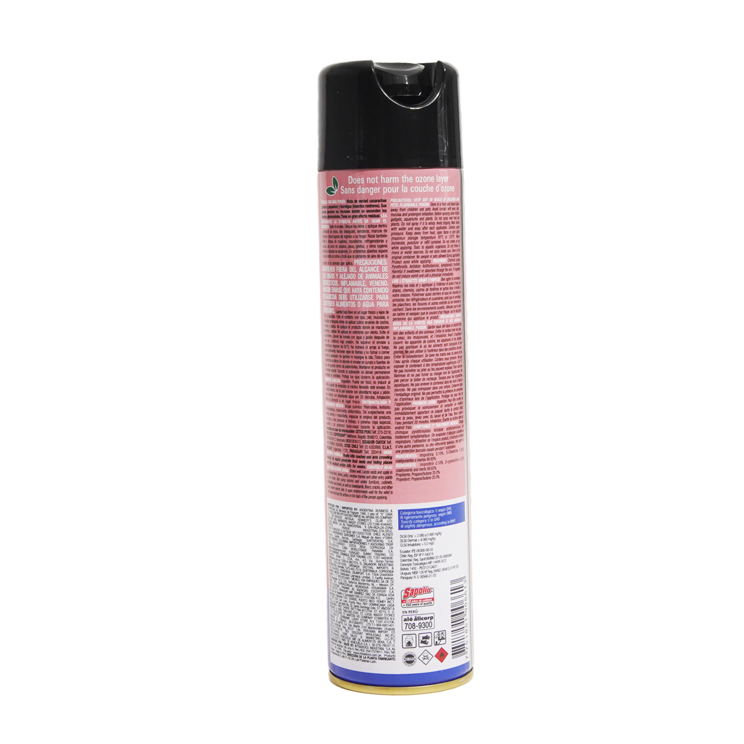 Mata cucarachas. En Spray SAPOLIO Aerosol