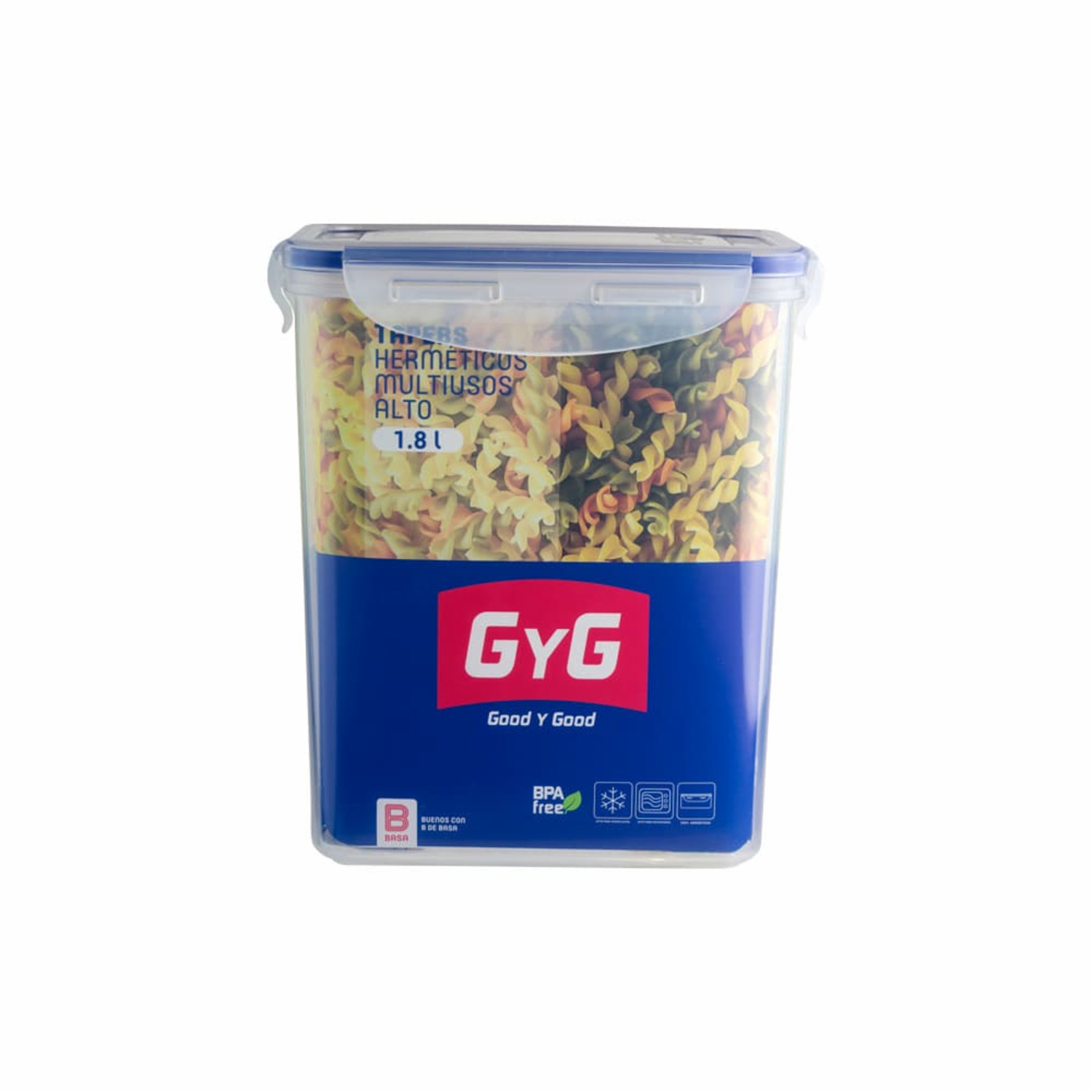 Repostero Good Y Good Rectangular Alto GYG 1,8 Litros