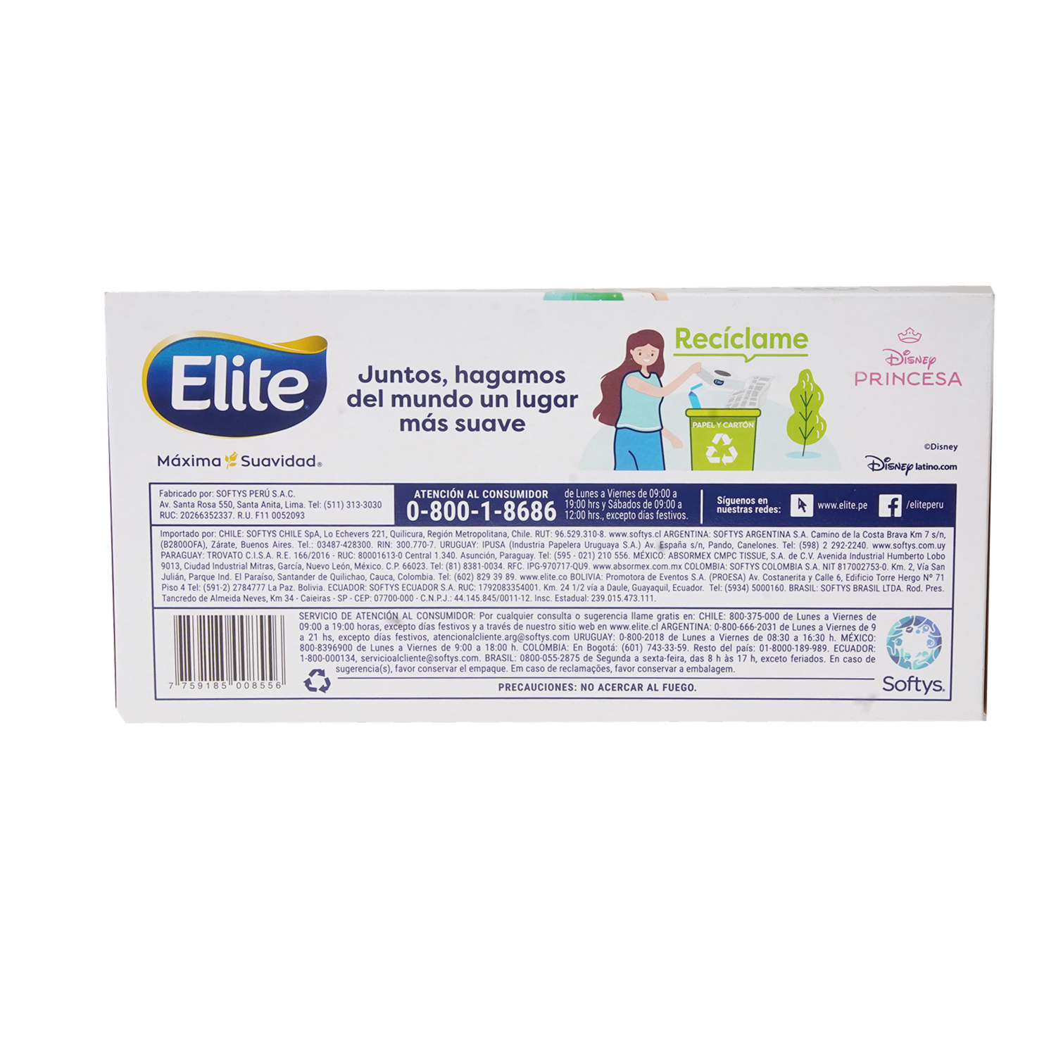 Pañuelos Triple Hoja ELITE X 80 Uds