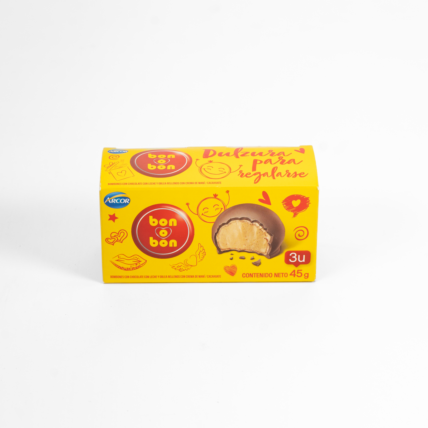 Bombones De Chocolate Relleno BON O BON 45 G
