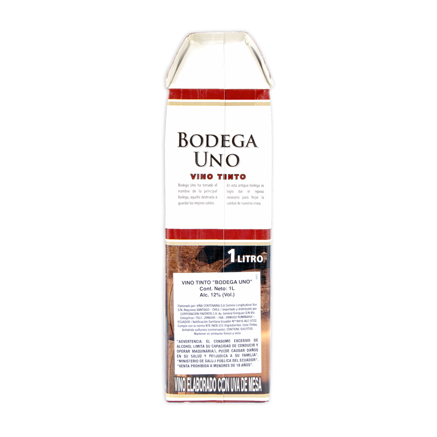Vino Tinto En Tetrapak BODEGA UNO 1000 Ml