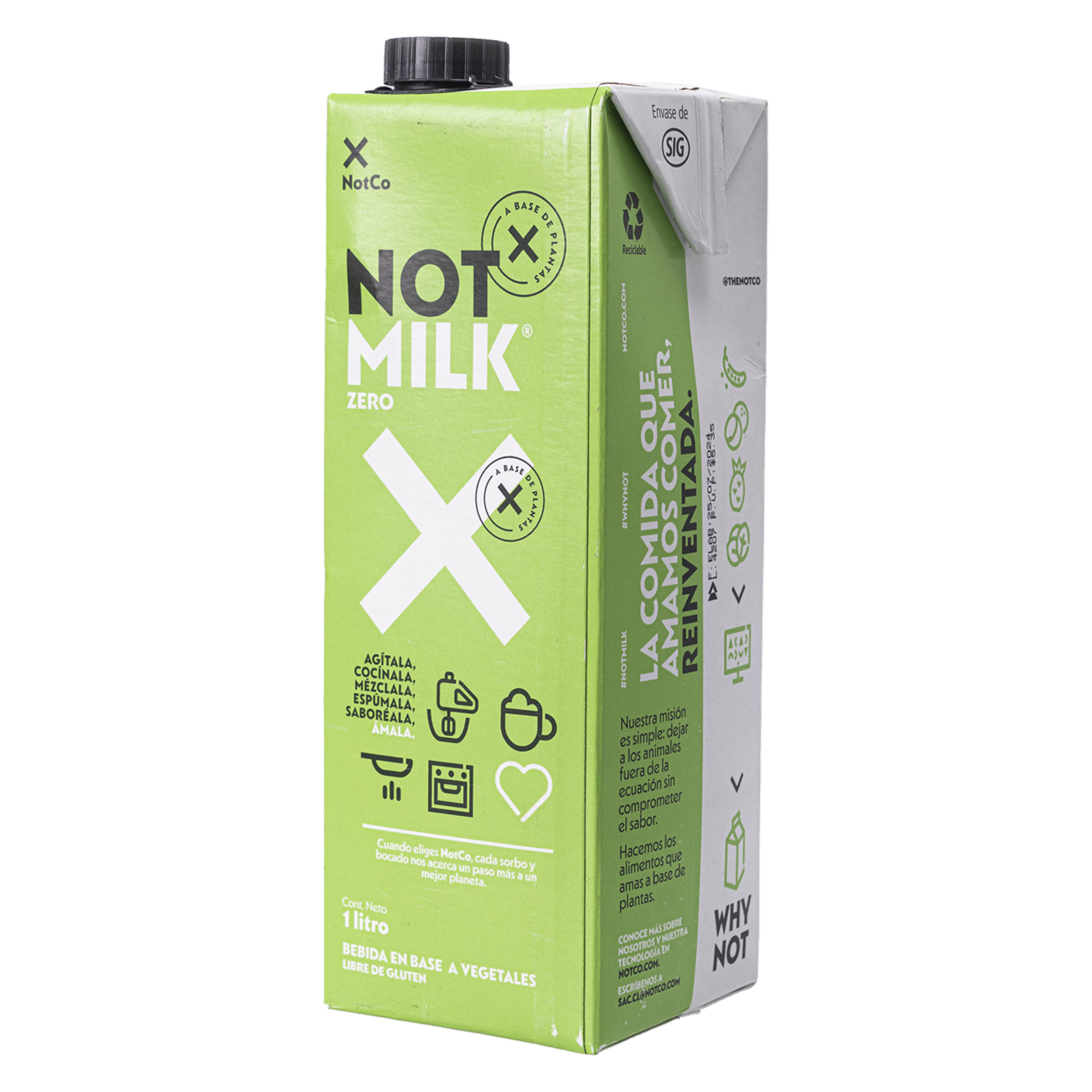 Bebida Vegetal Sin Azúcar NOT MILK 1000 Ml