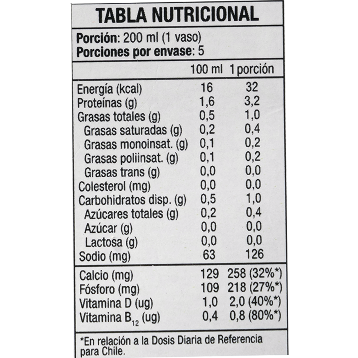Bebida Vegetal Sin Azúcar NOT MILK 1000 Ml
