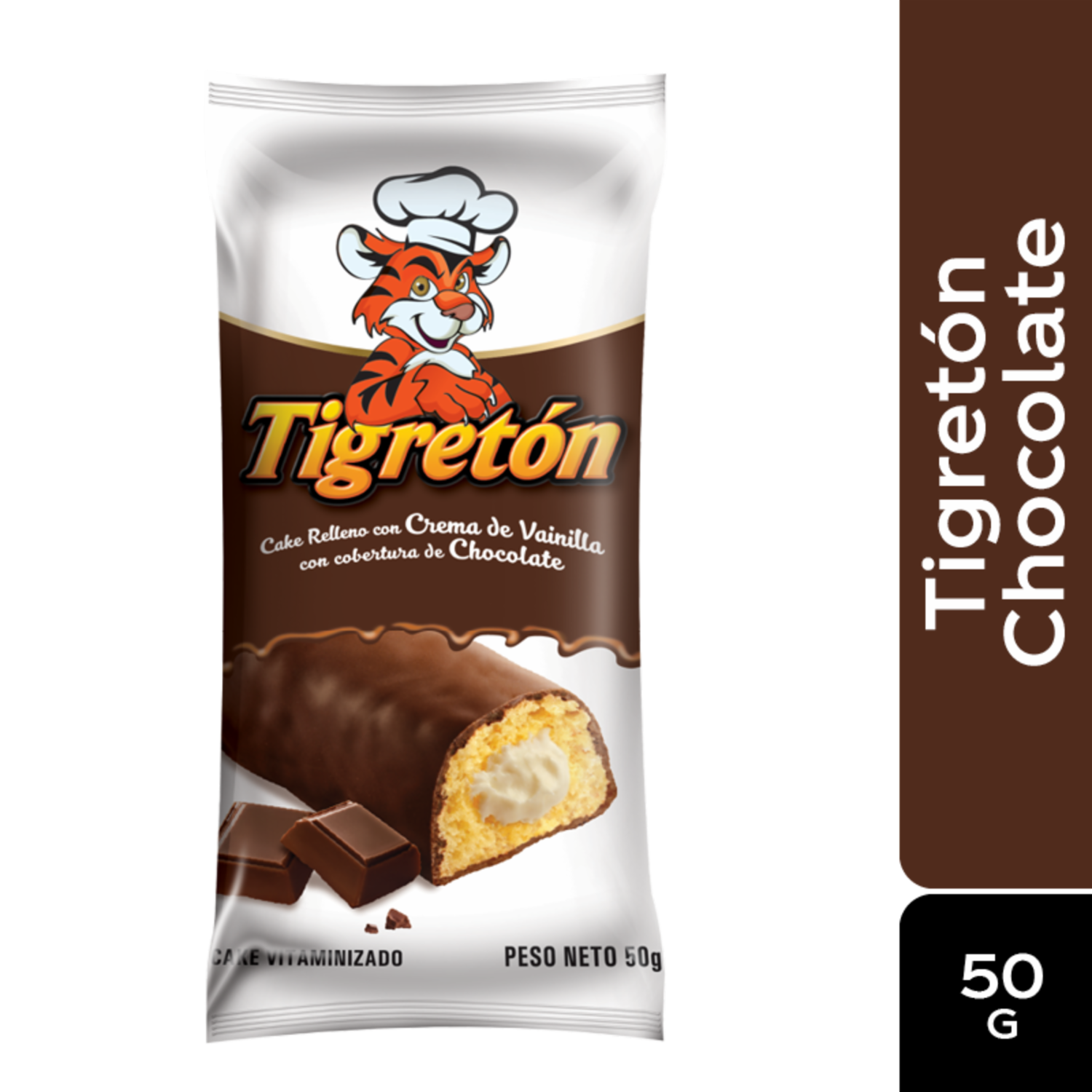 Tigretón De Chocolate INALECSA 50 G
