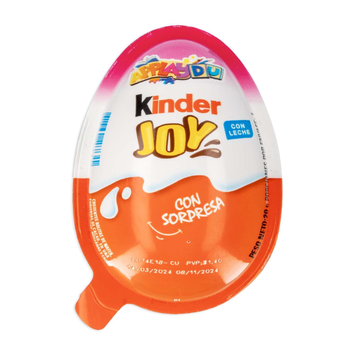 Crema De Chocolate Con Sorpresa Para Niña KINDER JOY 20 G