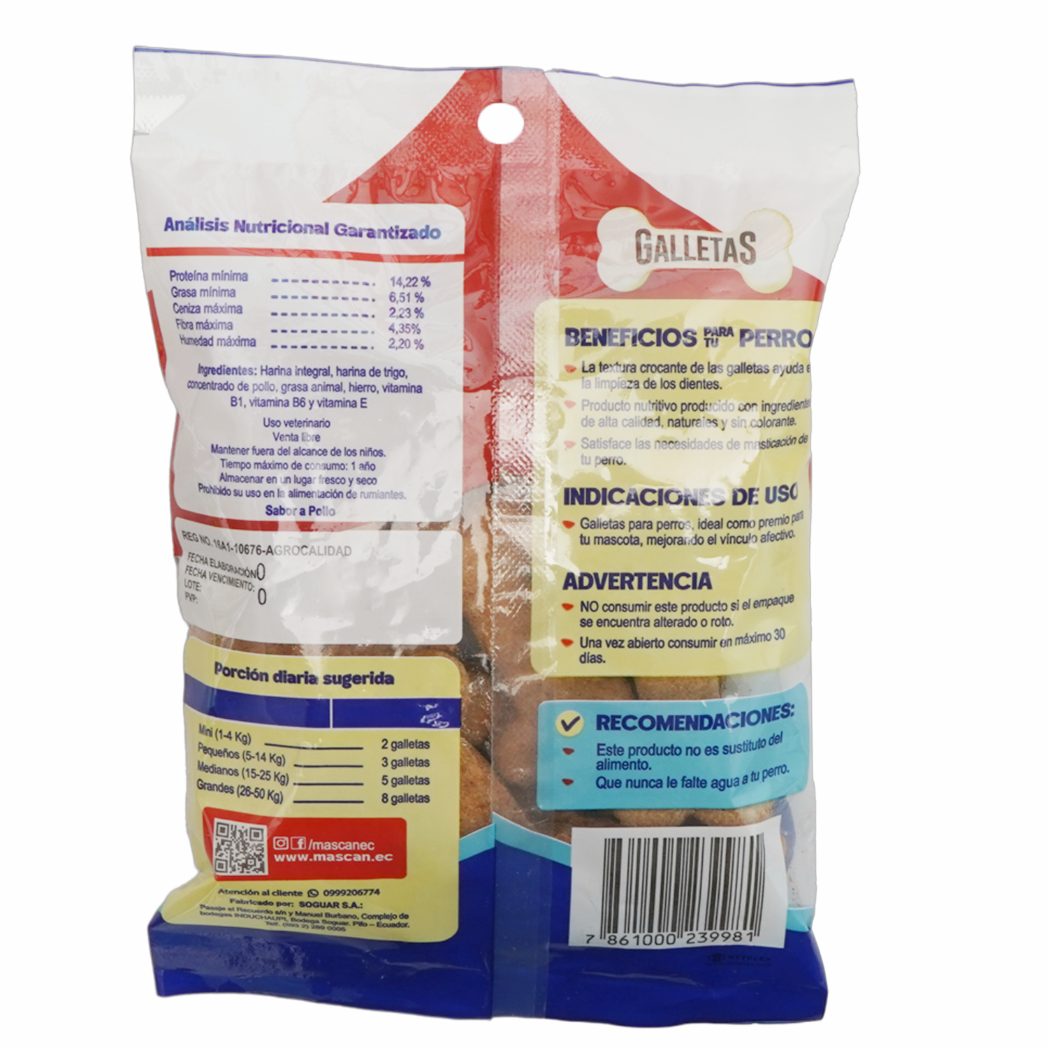 Galletas Para Perros Sabor A Pollo TREAT 80 G