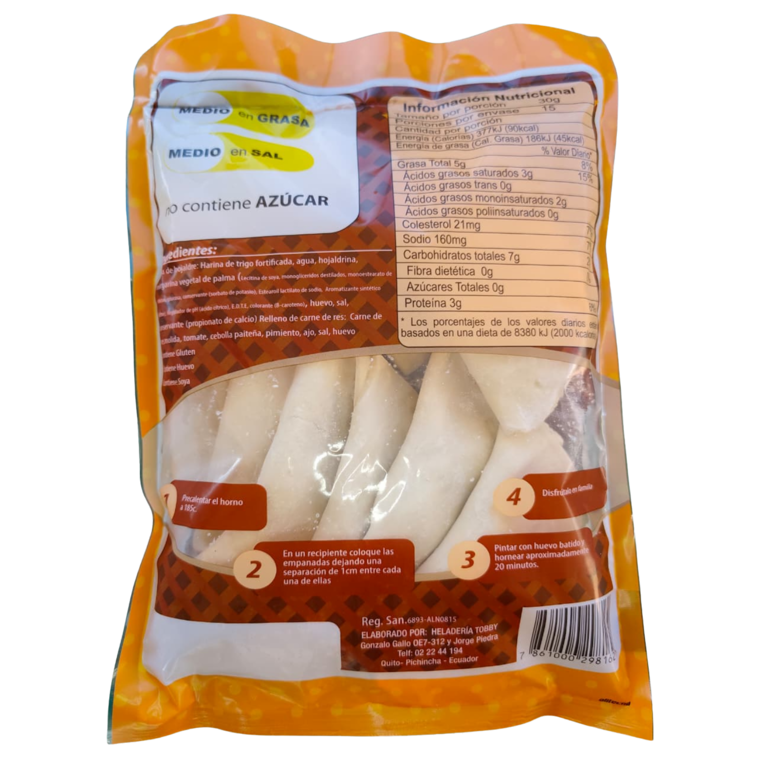Empanada De Hojaldre Con Carne TOBBÝ 450 G