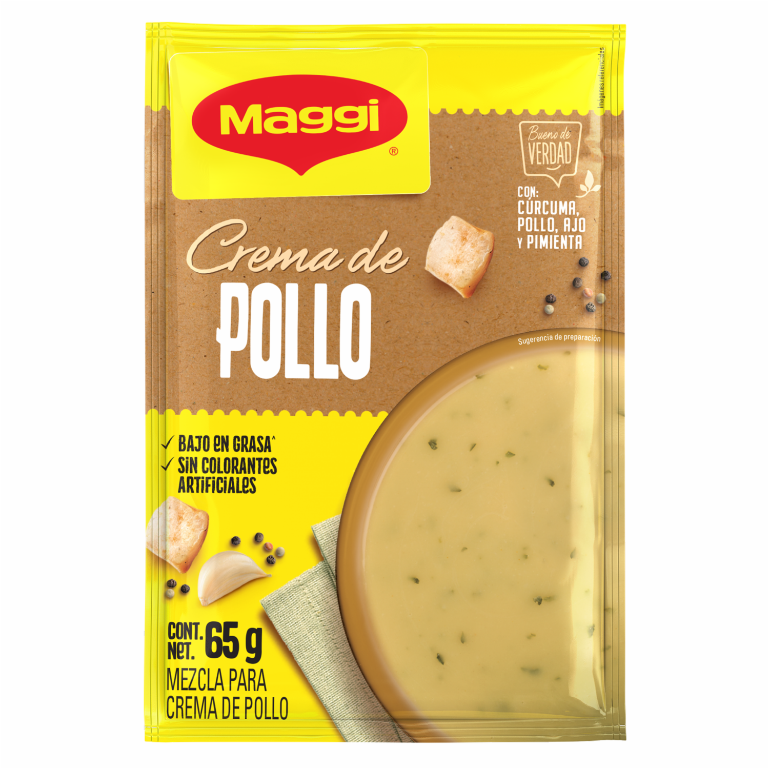 Crema Instantánea De Pollo MAGGI 12 X 65 G