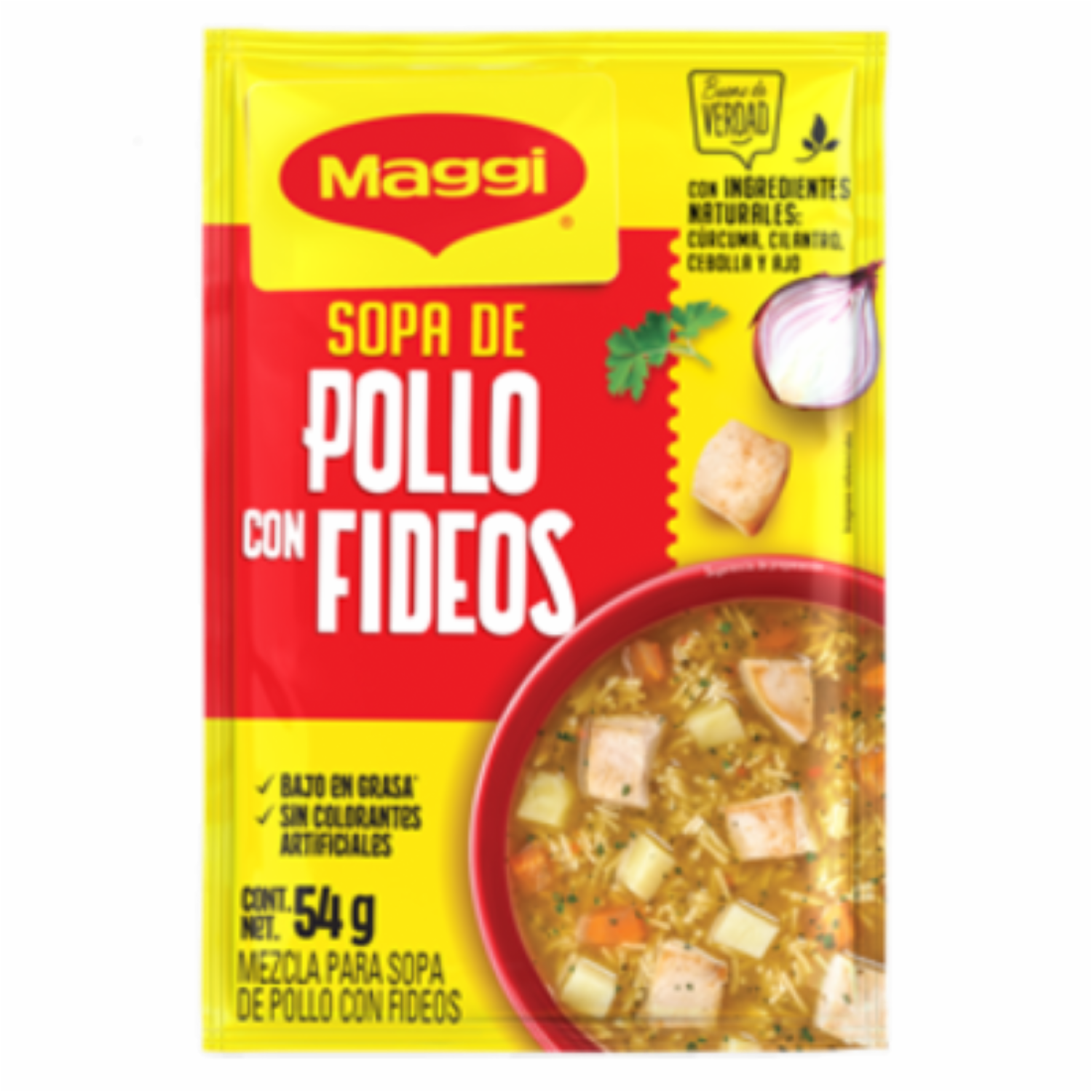 Sopa Instantánea De Pollo Con Fideos MAGGI 12 X 54 G
