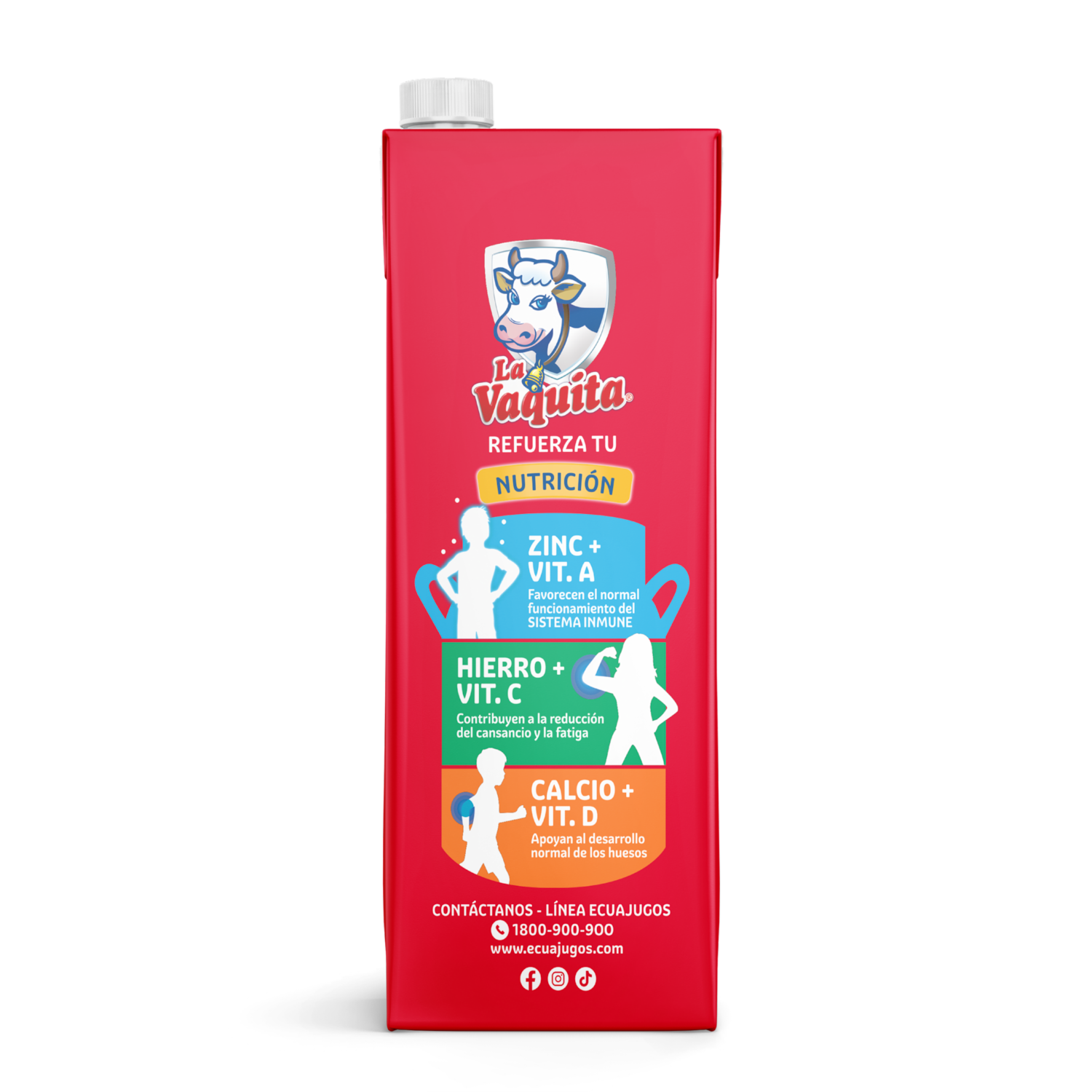 Leche Semidescremada Fortificada LA VAQUITA 1000 Ml