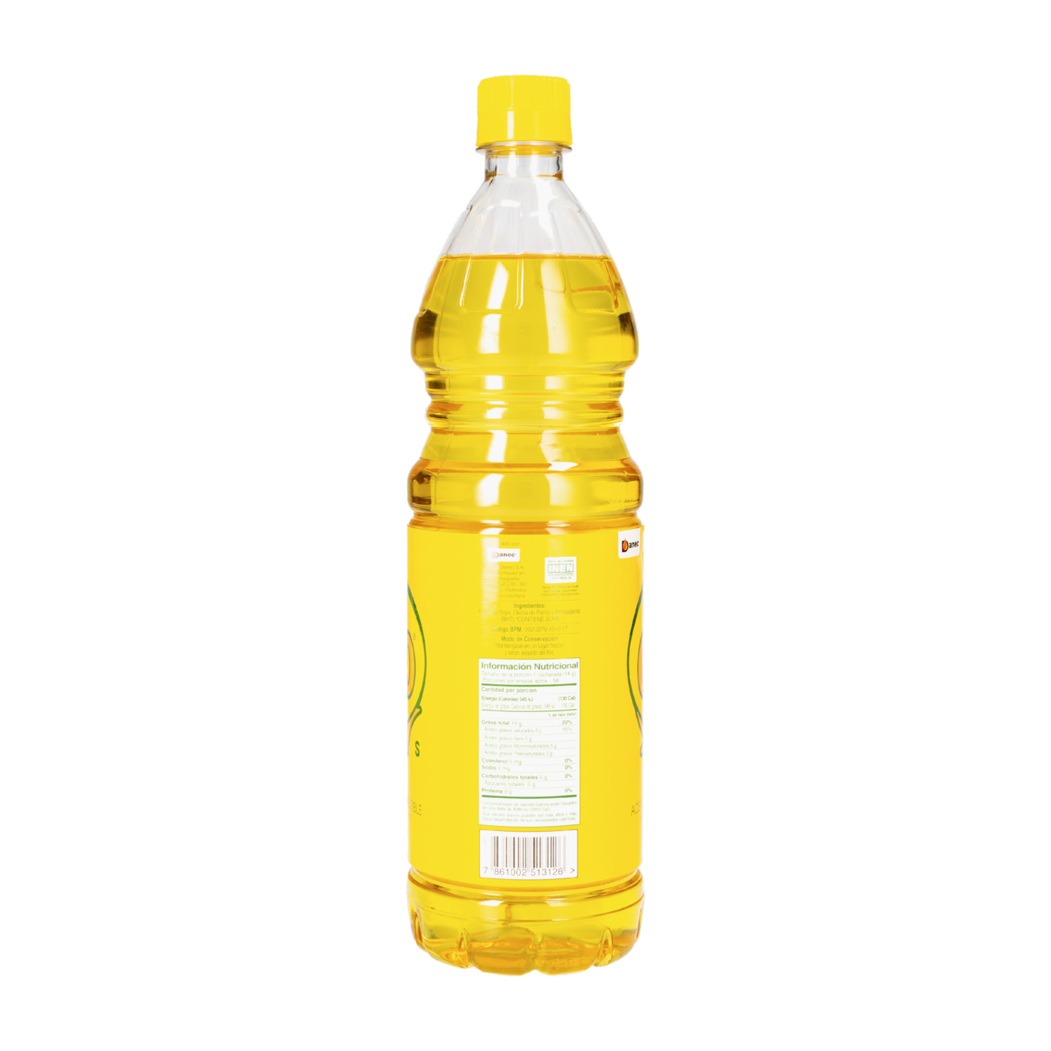 Aceite Comestible Vegetal PALMA DE ORO 900 Ml