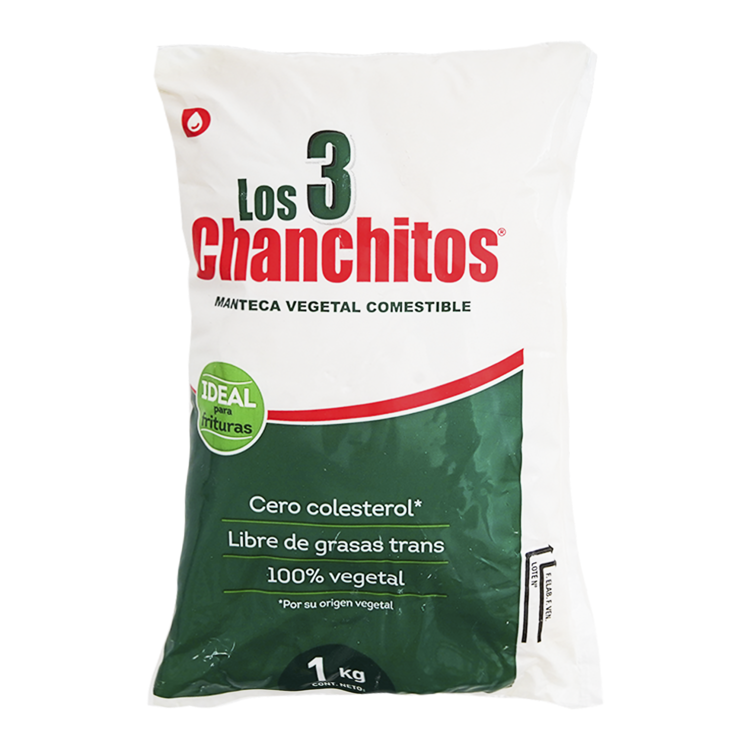 Manteca Vegetal 3 CHANCHITOS 1000 G