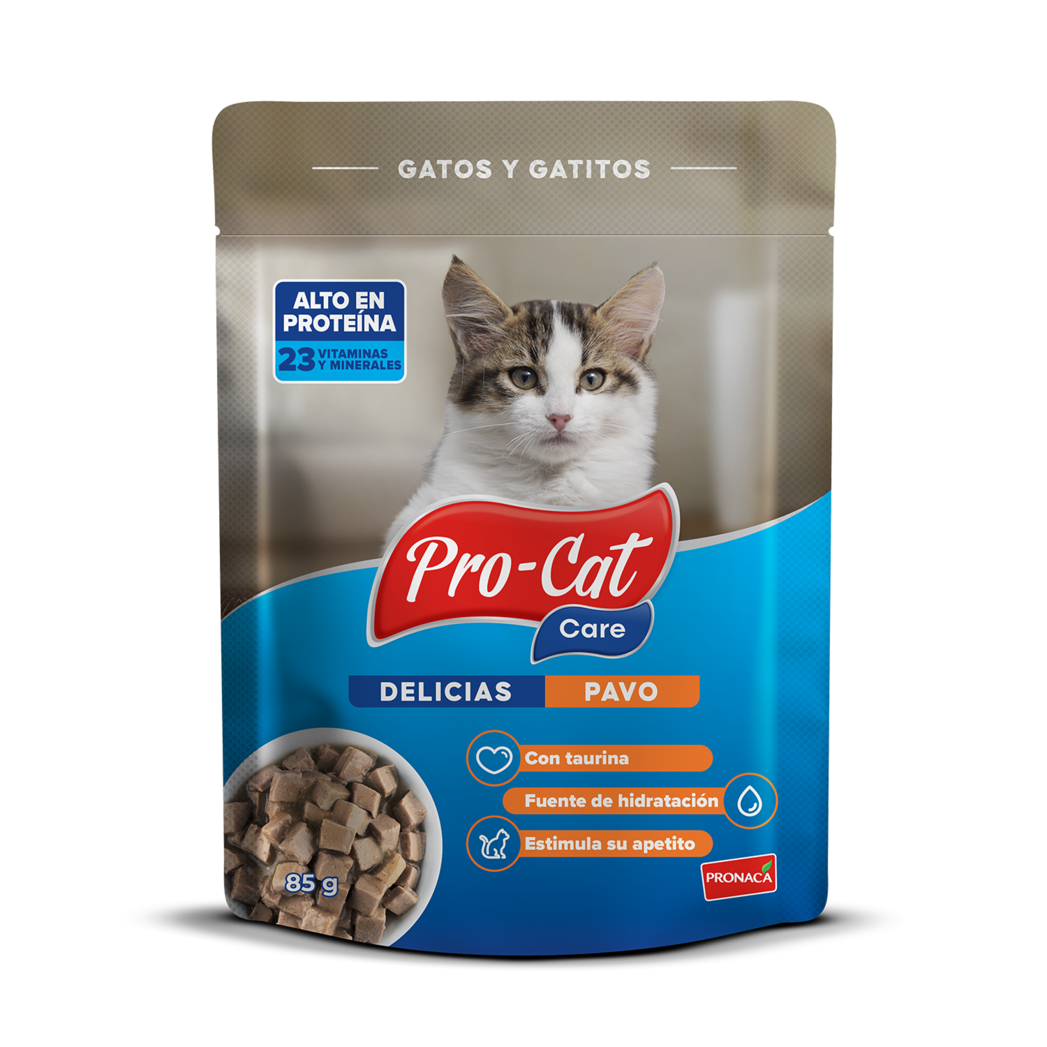 Alimento Para Gatos Delicias Pavo PRO-CAT 85 G