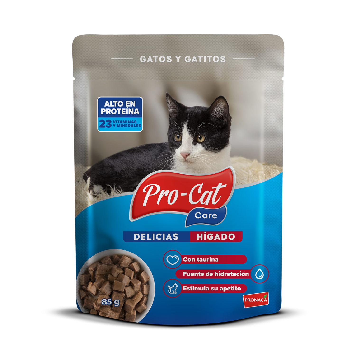 Alimento Para Gatos Delicias Hígado PRO-CAT 85 G