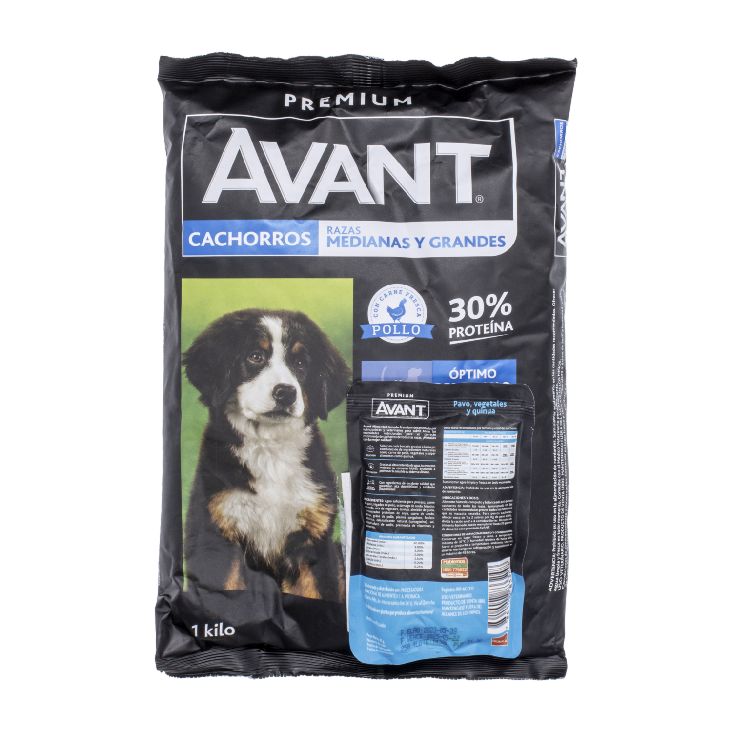 Alimento Para Perros Cachorros Medianos Y Grandes AVANT 1 Kg