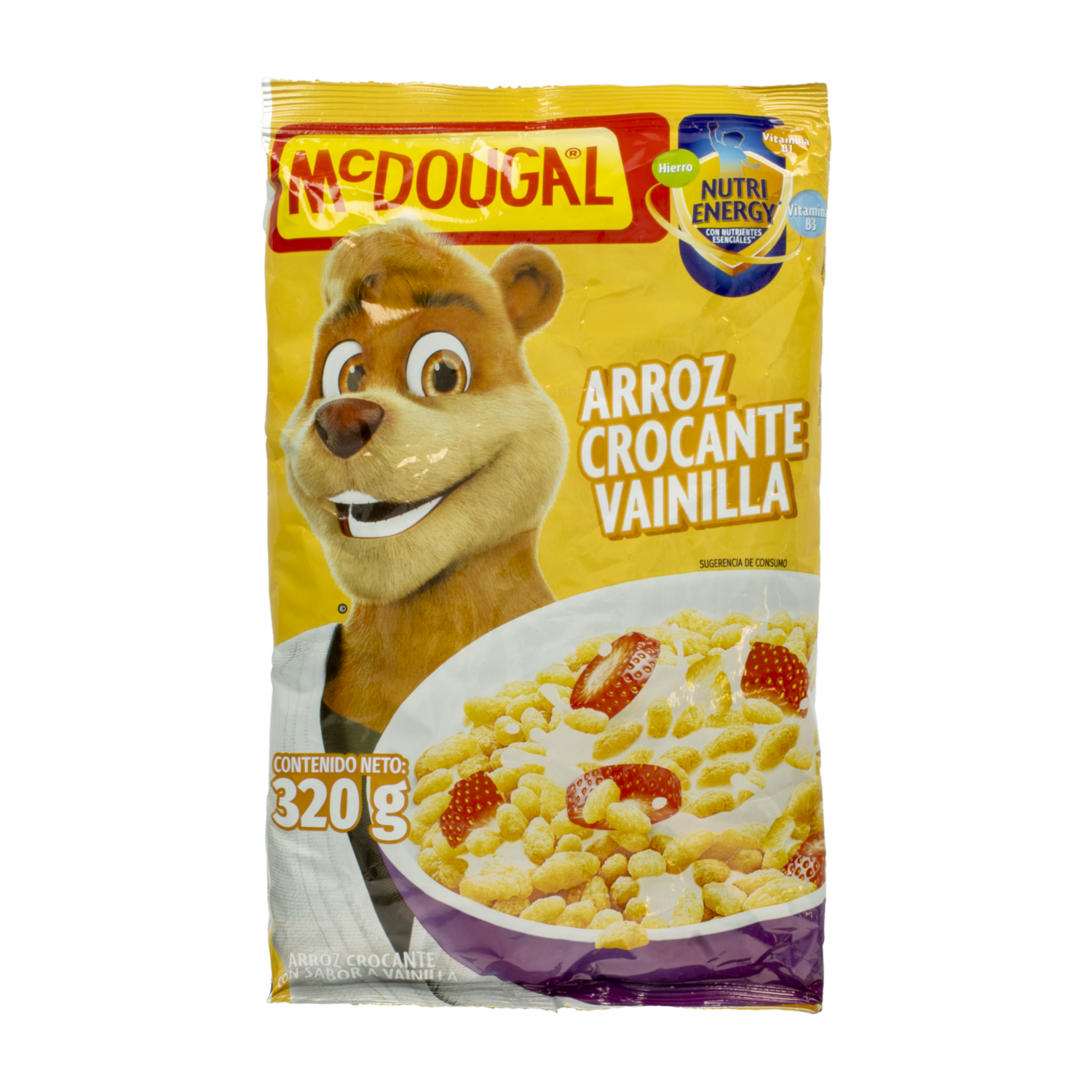 Cereal De Arroz Crocante Sabor A Vainilla MC.DOUGAL 320 G