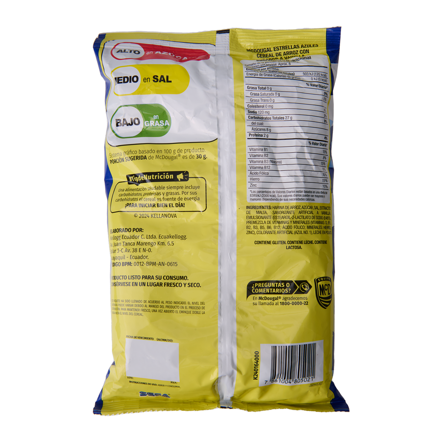 Cereal Sabor A Vainilla Sonic MC.DOUGAL 230 G