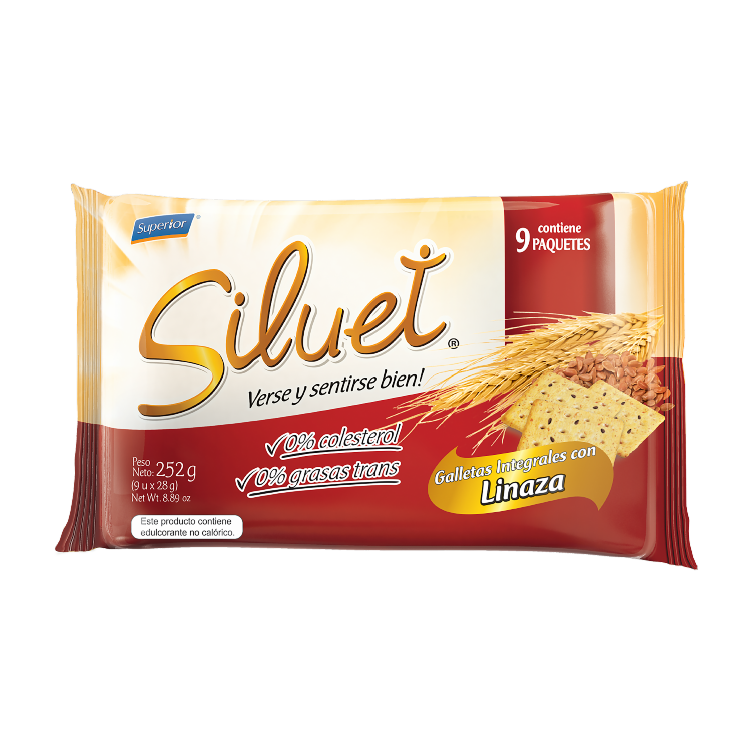 Galletas Integrales Con Linaza SILUET 252 G