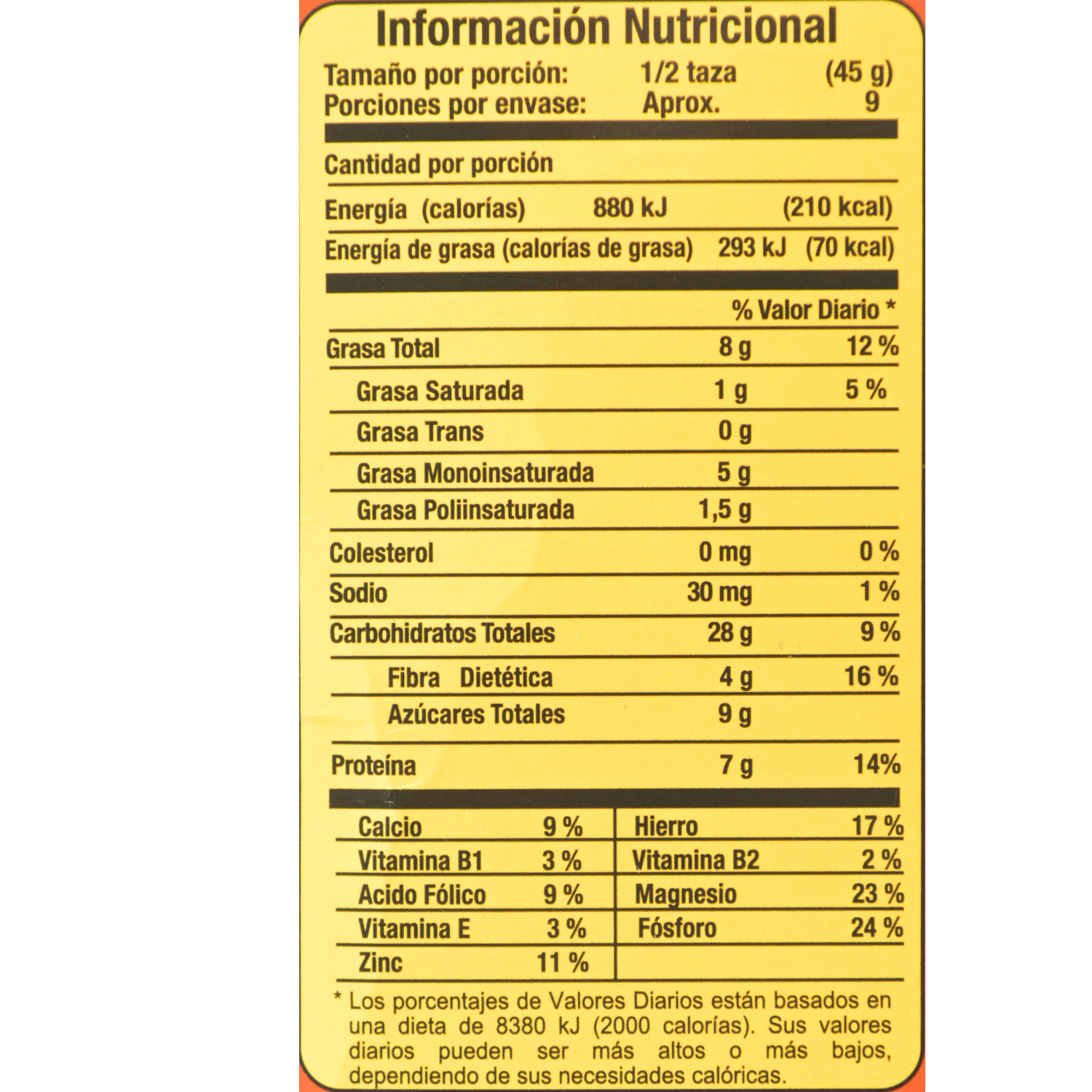 Granola Orgánica Con Maní SCHULLO 400 G