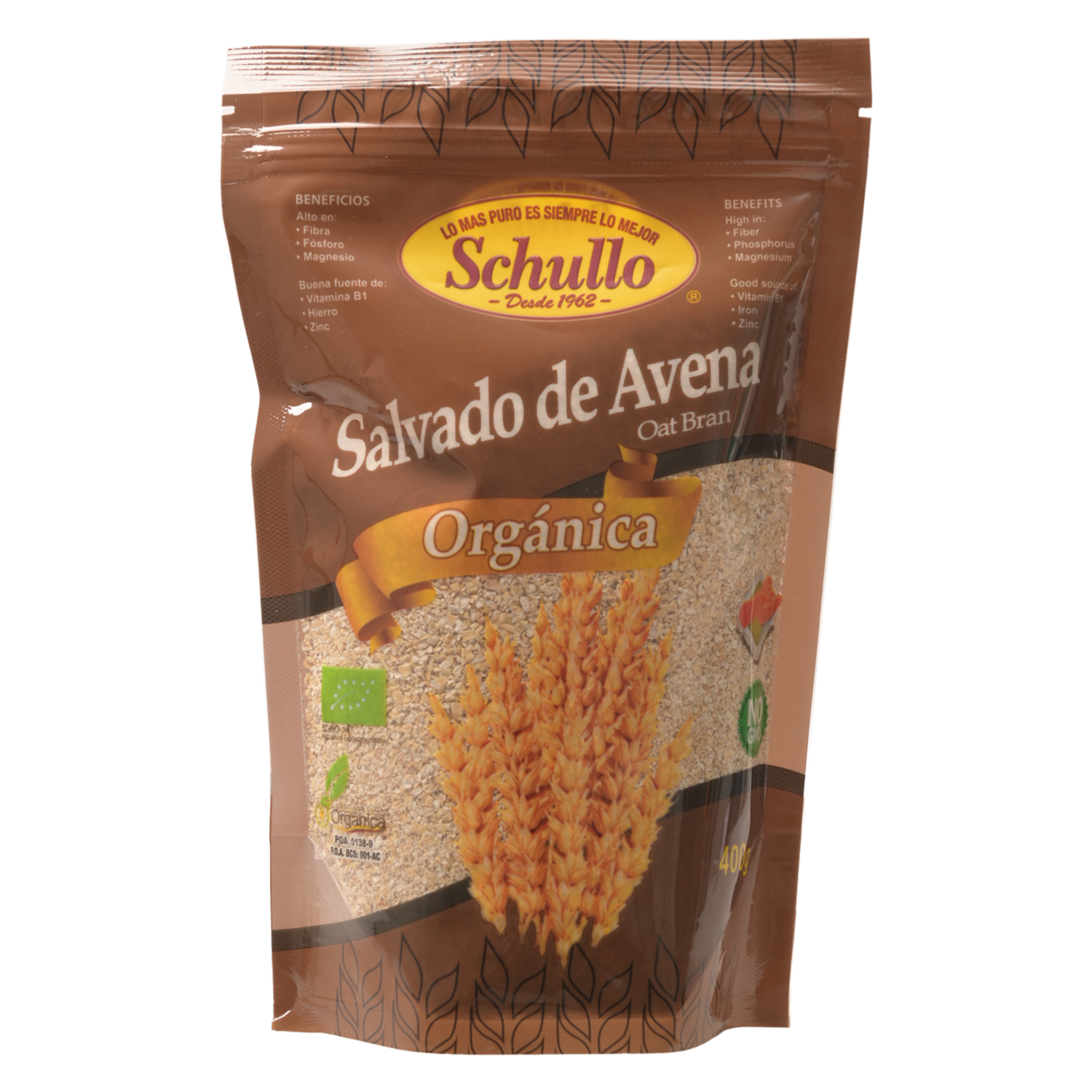 Avena Salvado De Avena Orgánica SCHULLO 400 G